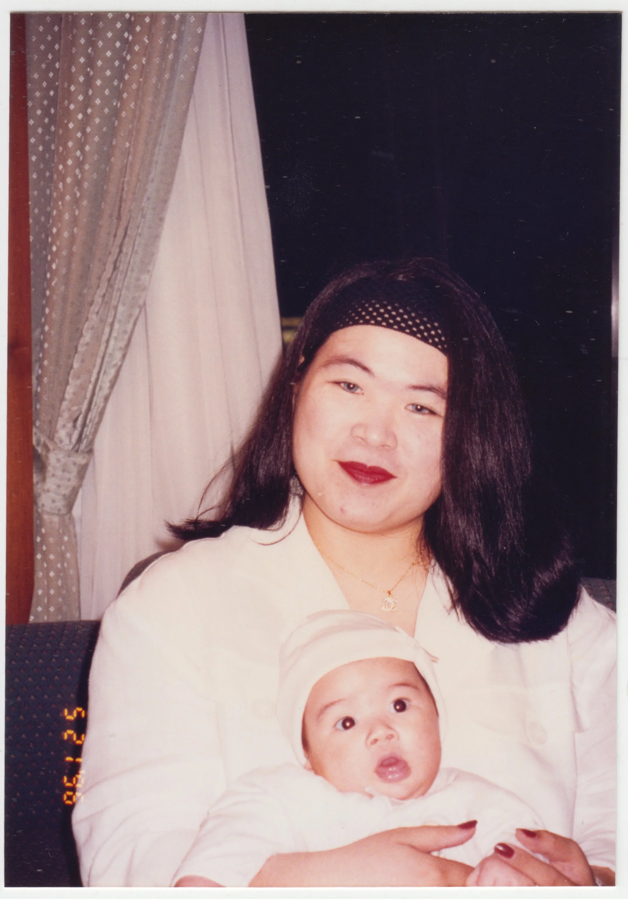 Mum & Charlotte, taken at Grandpa’s birthday banquet on 21 May 1996. 