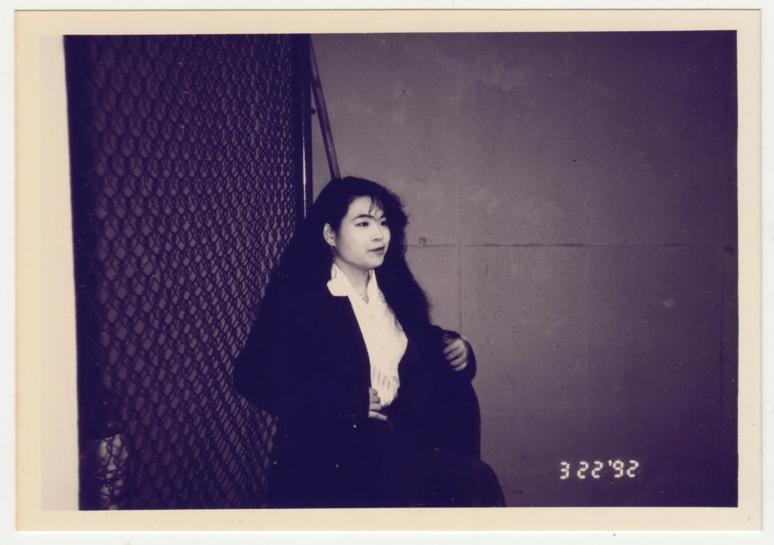 Mum at Hong Kong Jockey Club Stable, Shatin. Photo taken by EE on 22 March 1992.