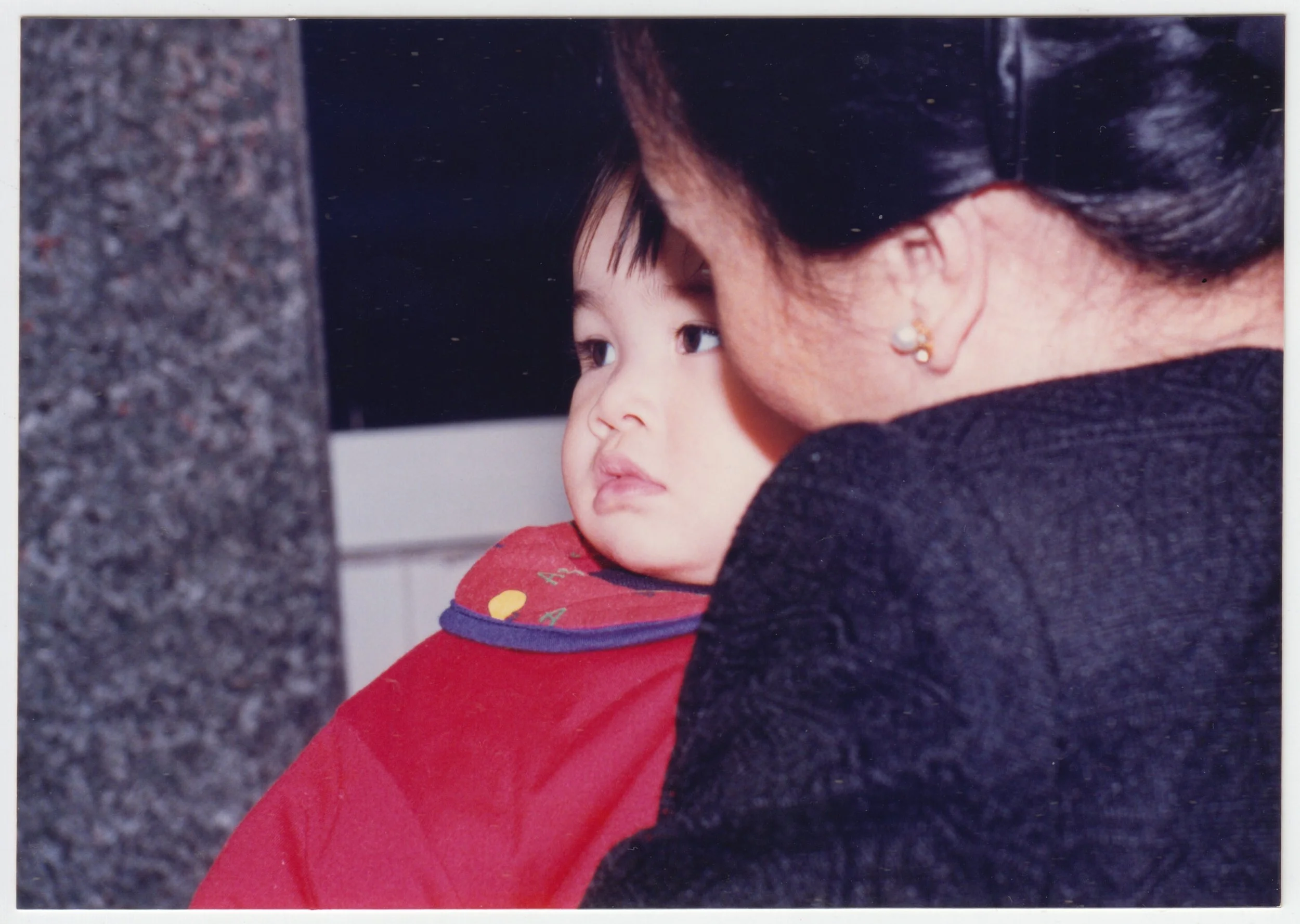 Taken in front of Marble Bra Factory 廣東萬邦公司, c. 1996 - 1997.