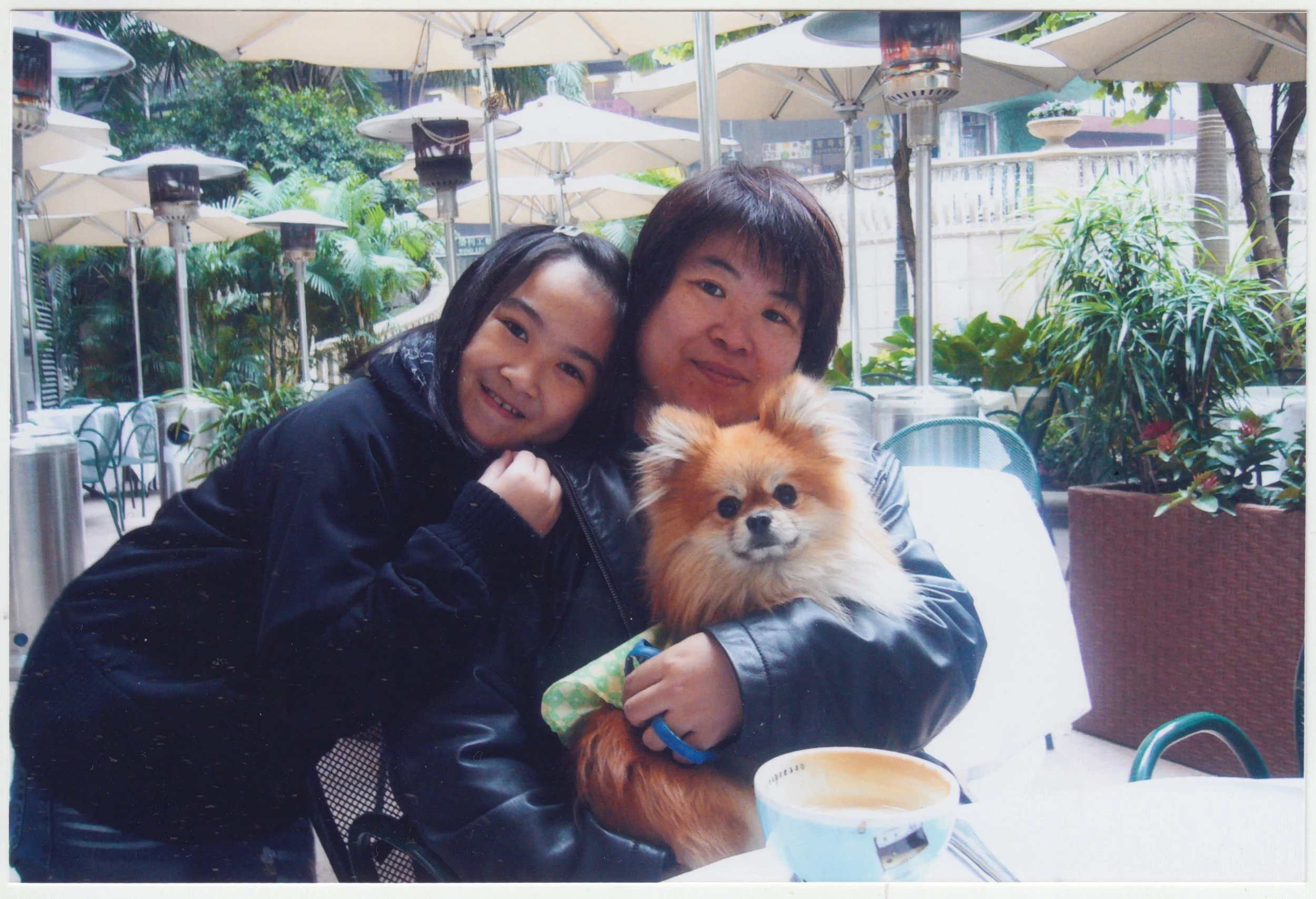 Mum, Charlotte & Goobie, c. 2004. This was taken after a hike to the peak.