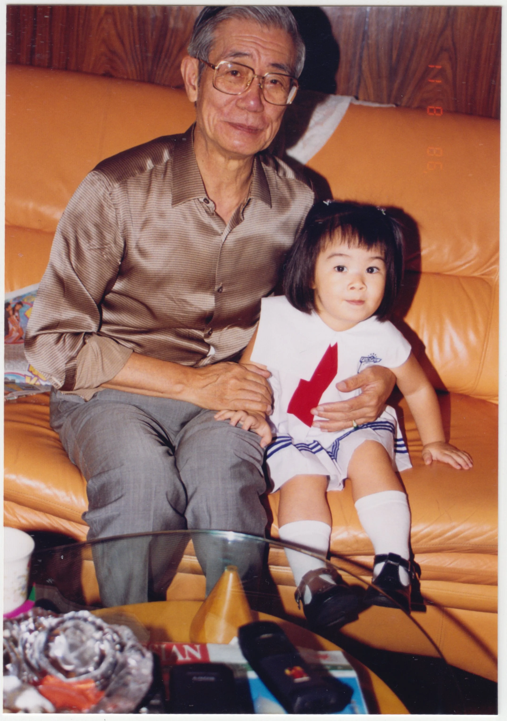 First day of Kindergarten, taken at home on 18/F, on 11 August 1998.