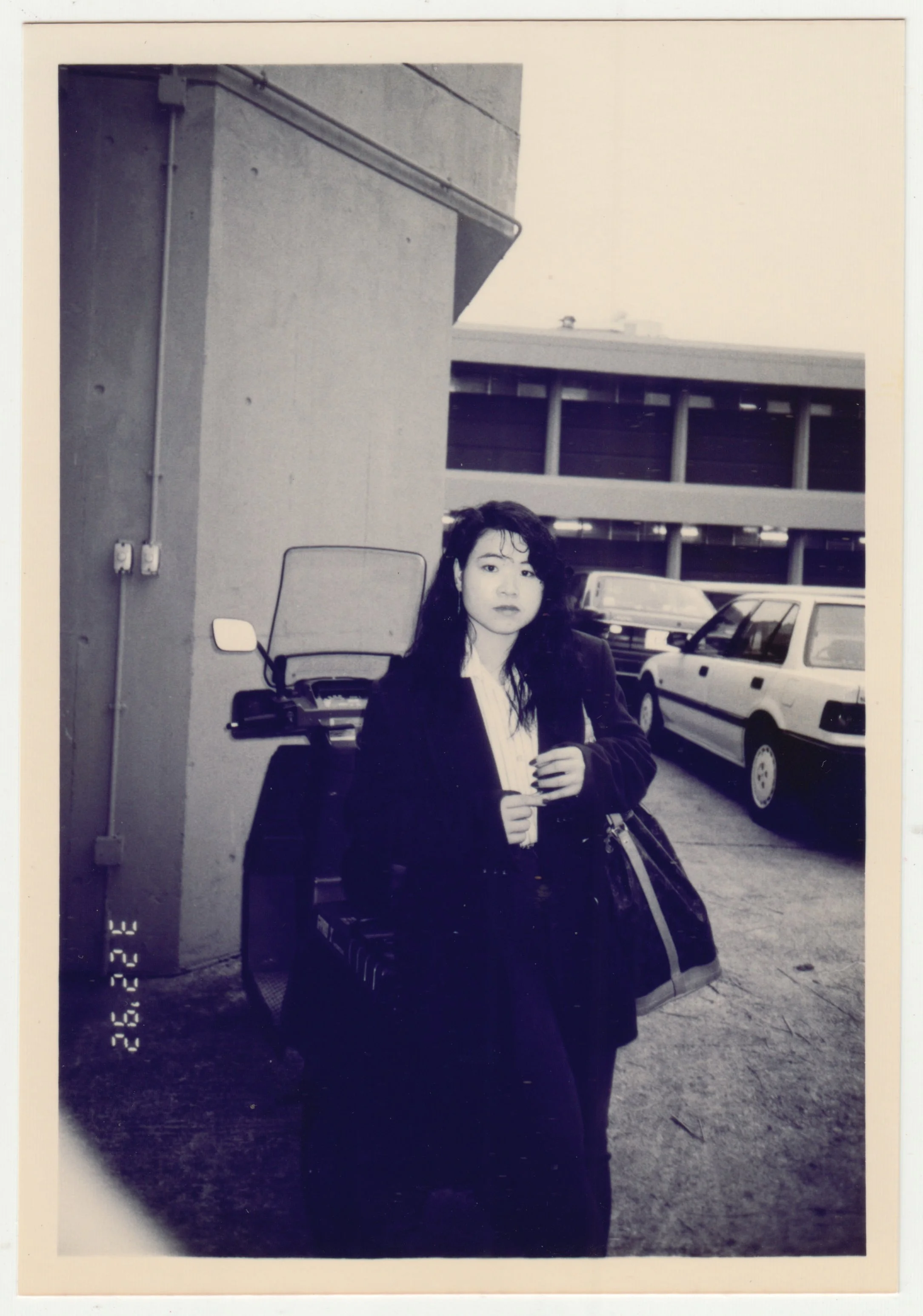 Mum at Hong Kong Jockey Club Stable, Shatin. Photo taken by EE on 22 March 1992.