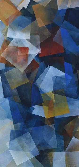 Transposition 8, Tempranillo :: Acrylic on canvas, 120 x 60cm