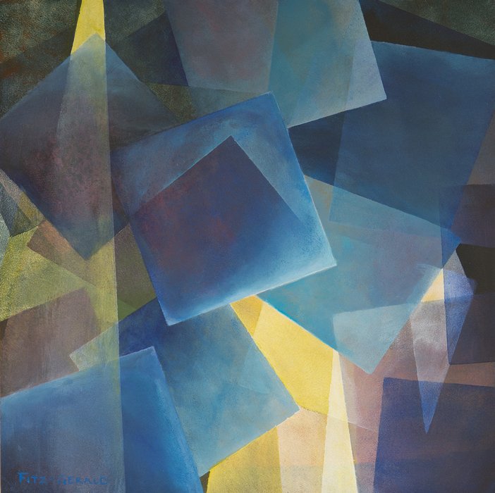 Transposition 14, Black Frontignac :: Acrylic on wood panel, 40 x 40cm