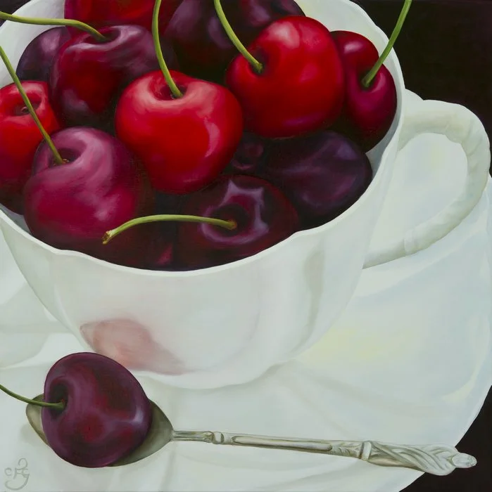 Stella cup :: Oil on linen, 90 x 90cm