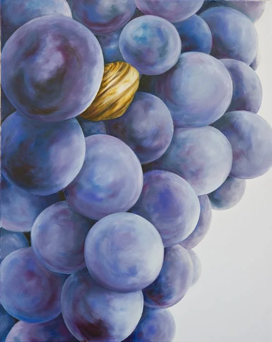 Montepulciano, with brown snail :: Oil on linen, 76 x 61cm