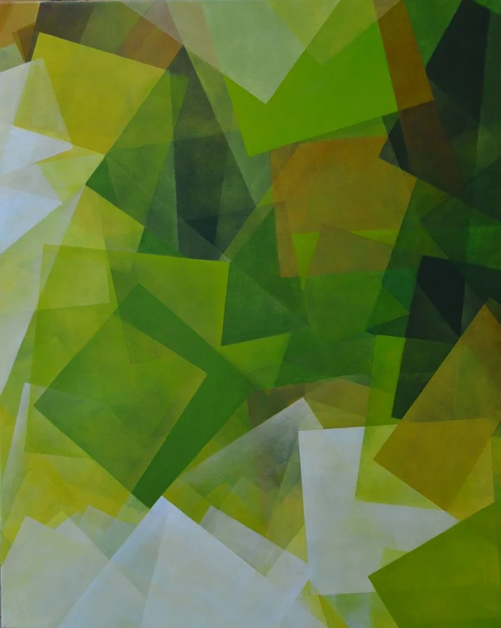 Transposition 3 - Chardonnay : Acrylic on canvas, 100 x 80cm