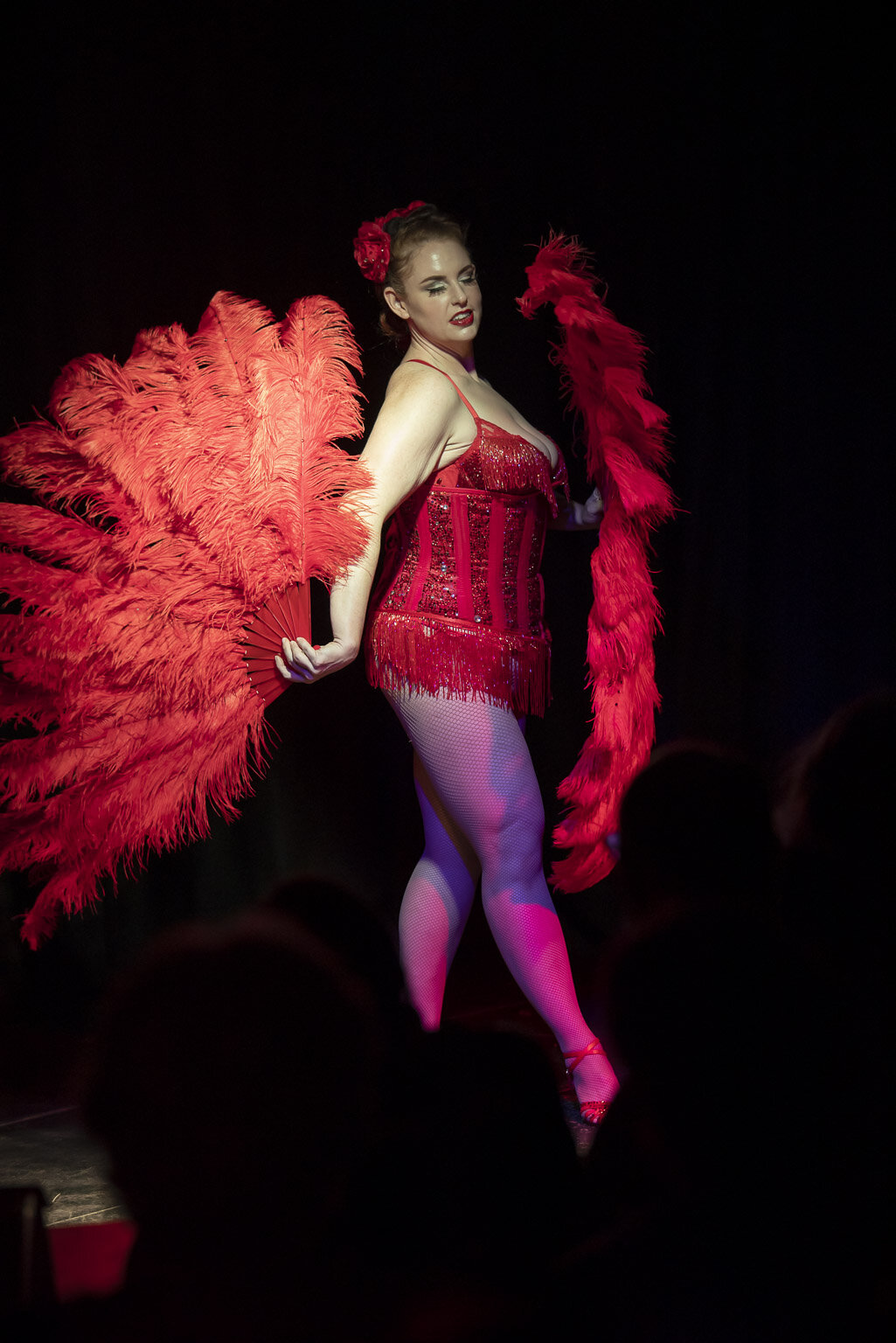 Grace Cherry performing at Burlesque After Dark