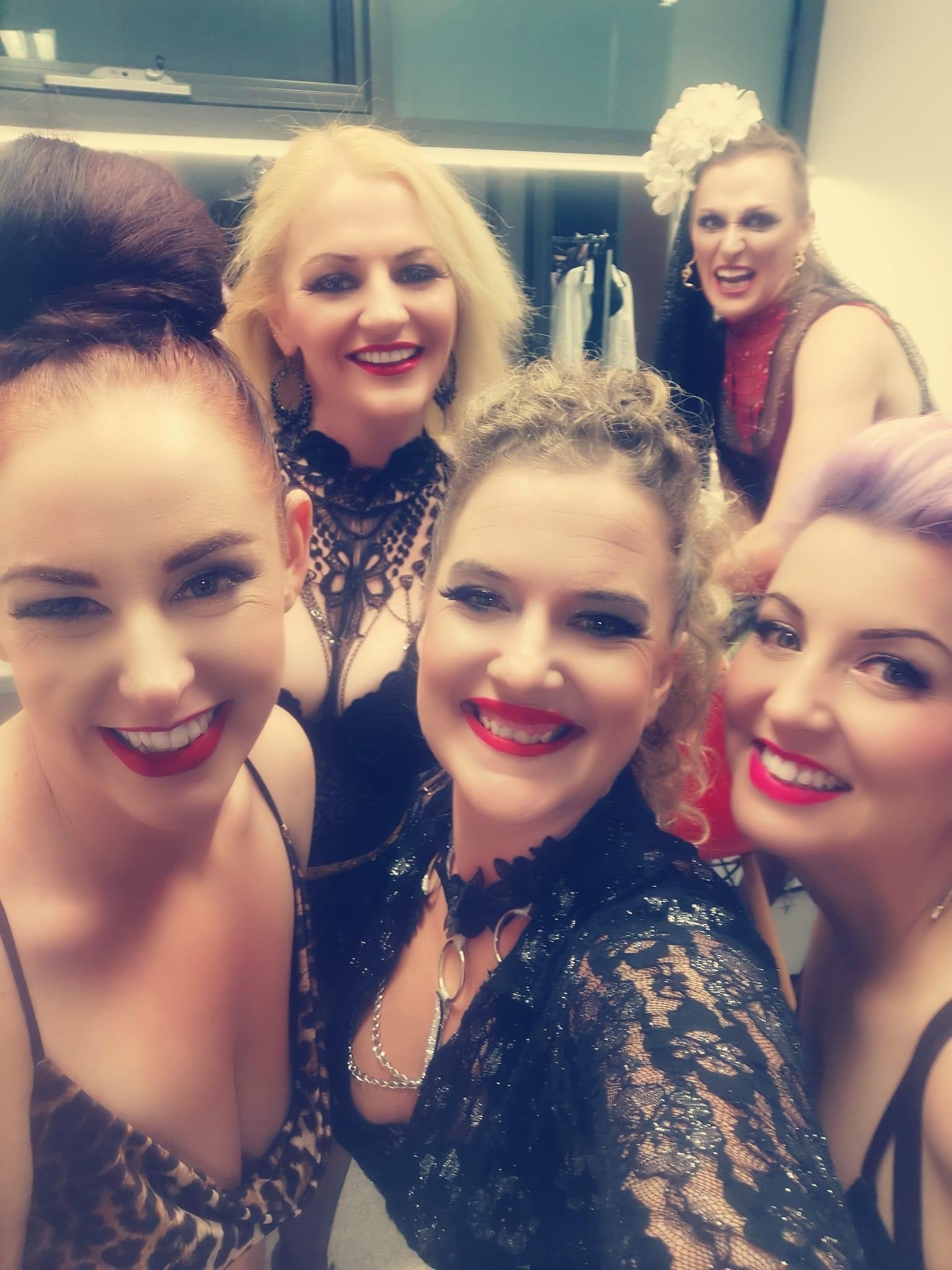 Backstage at Burlesque Showcase Moonah 