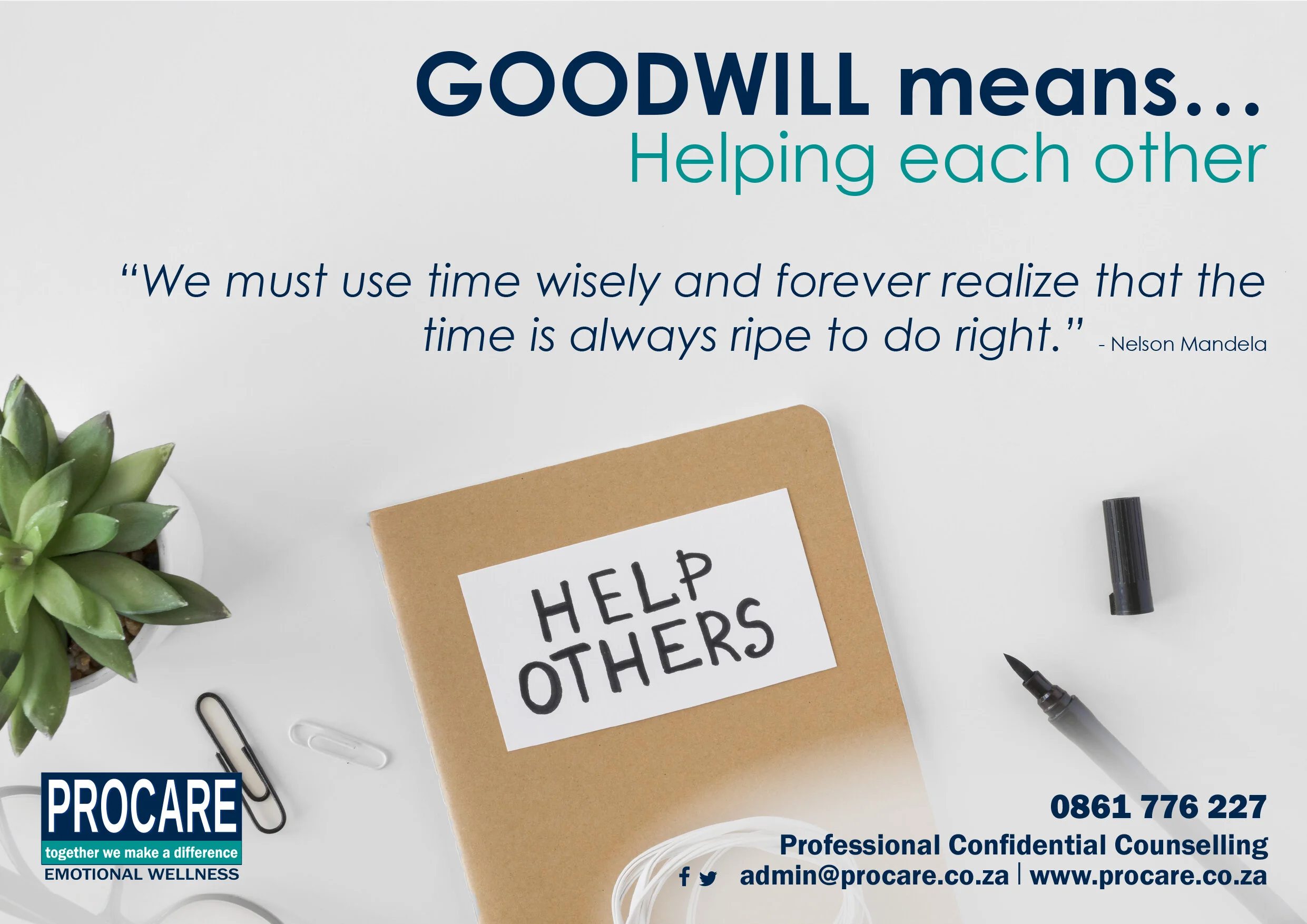 Goodwill means - Helping each other 2021