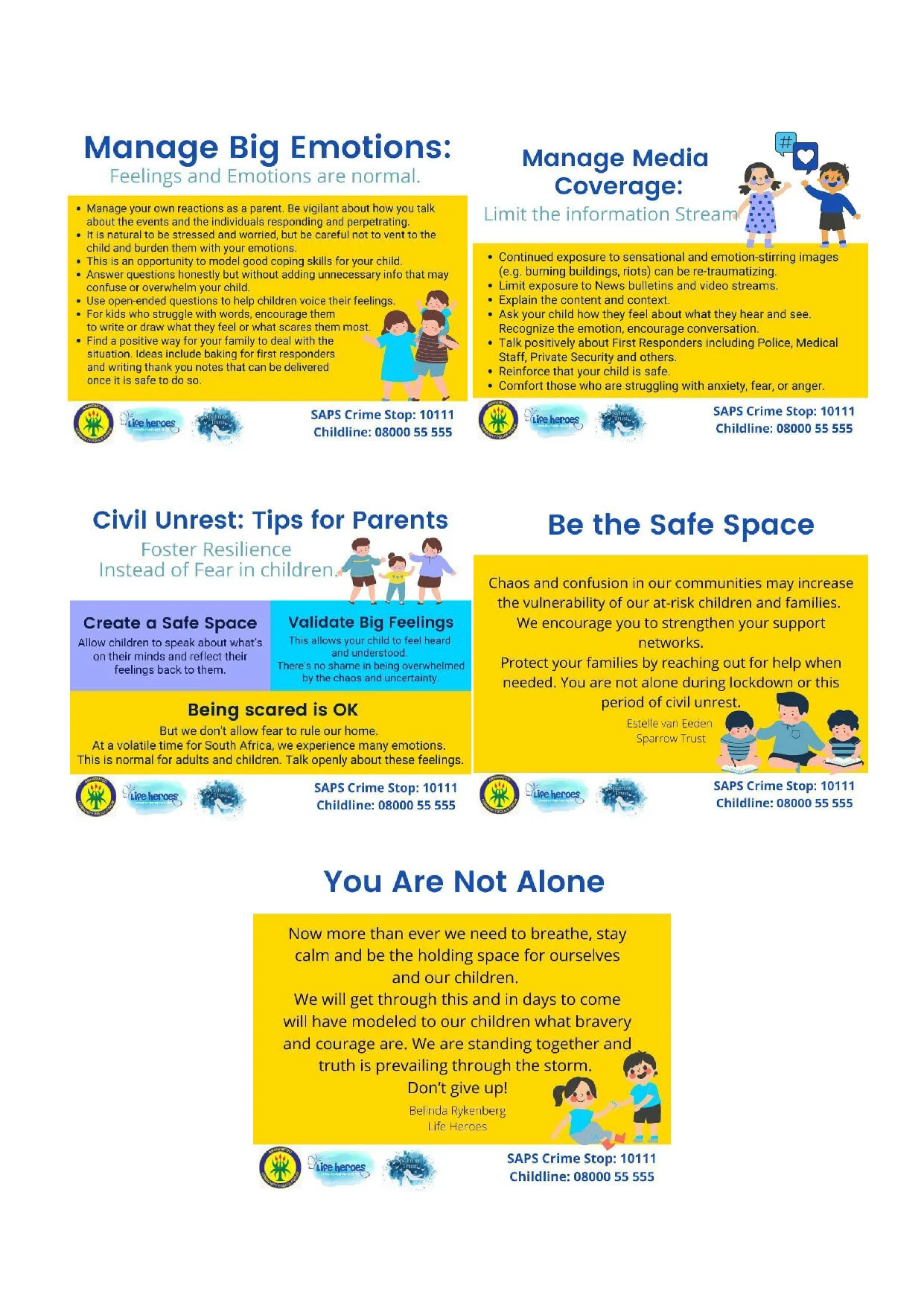 Children’s guide to getting through protest action