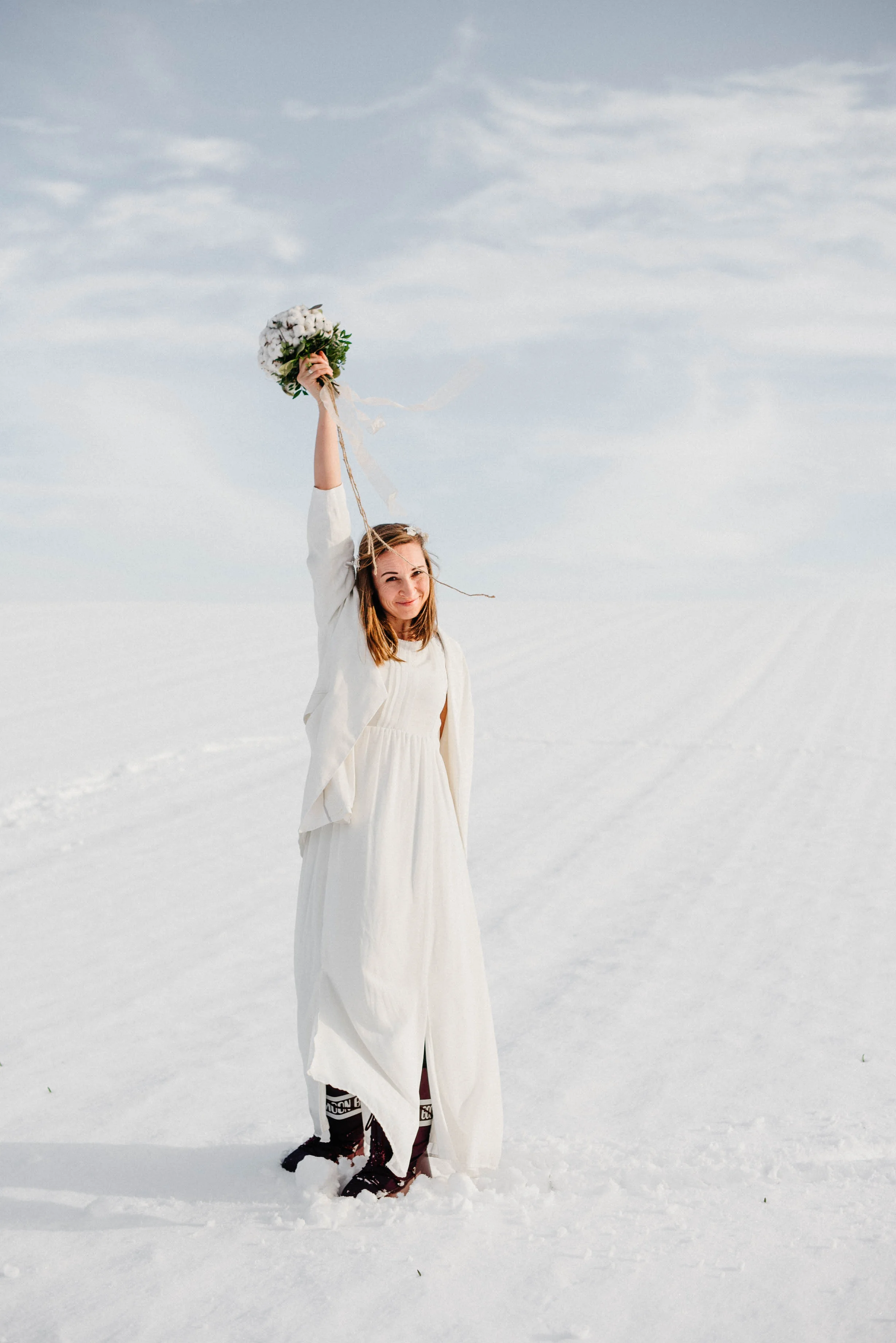 Winterbraut im Schnee: Snow Bride