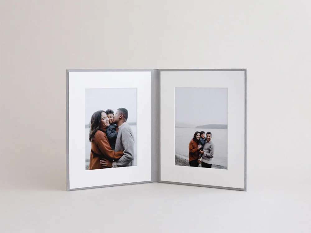 Folio –&nbsp;mit 2 oder 3 Fotos in edlem Leinen gebunden