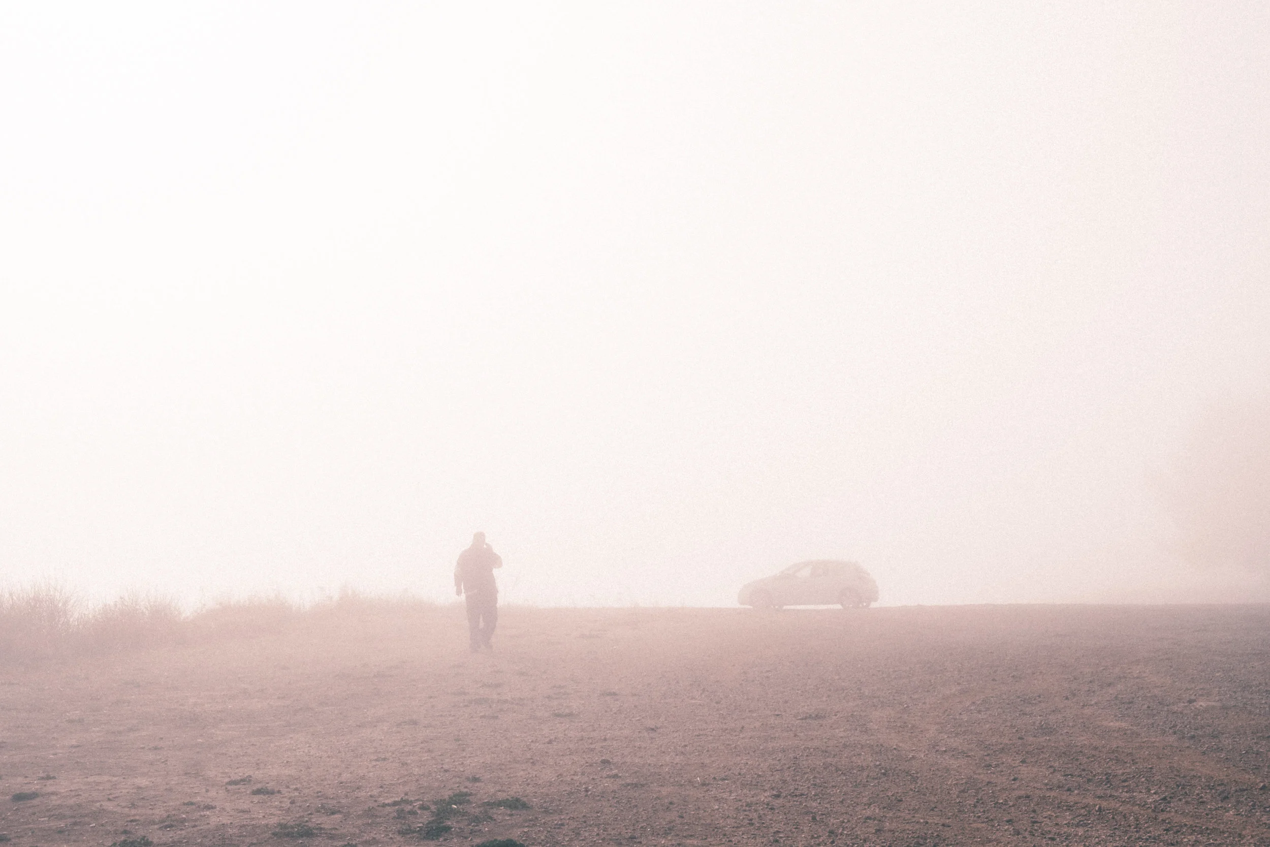 Man in the Fog , Provence, France