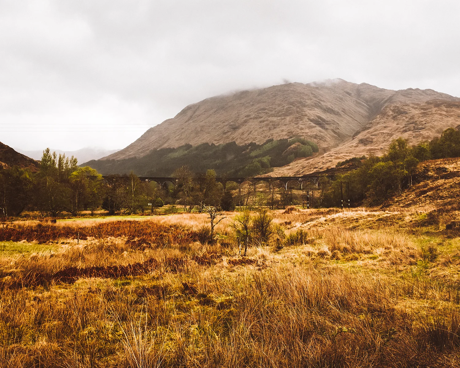 Glenfinnan Viaduct, you may recognize it from Harry Potter movies