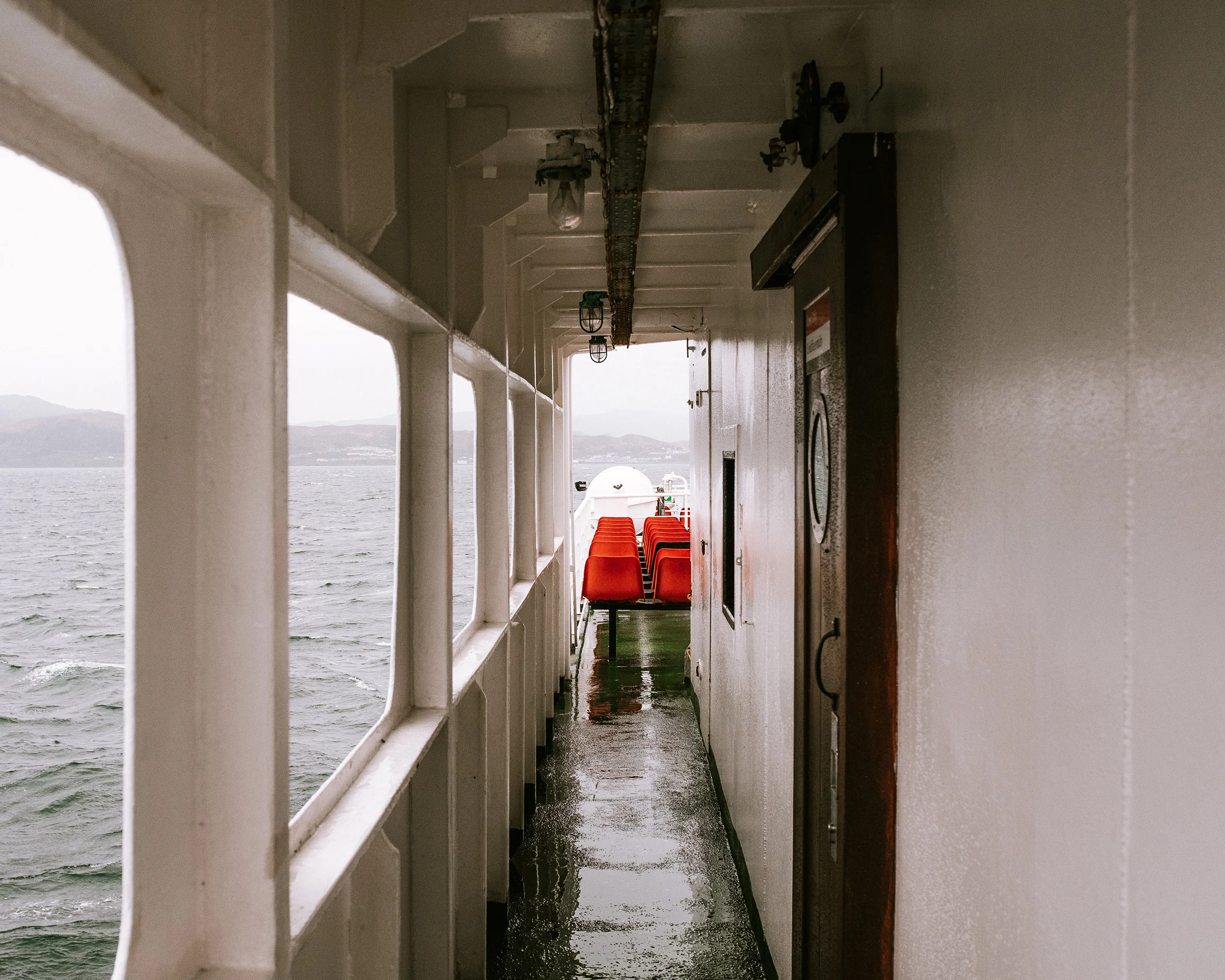 In the ferry from Mallaig to Armadale on the Isle of Skye