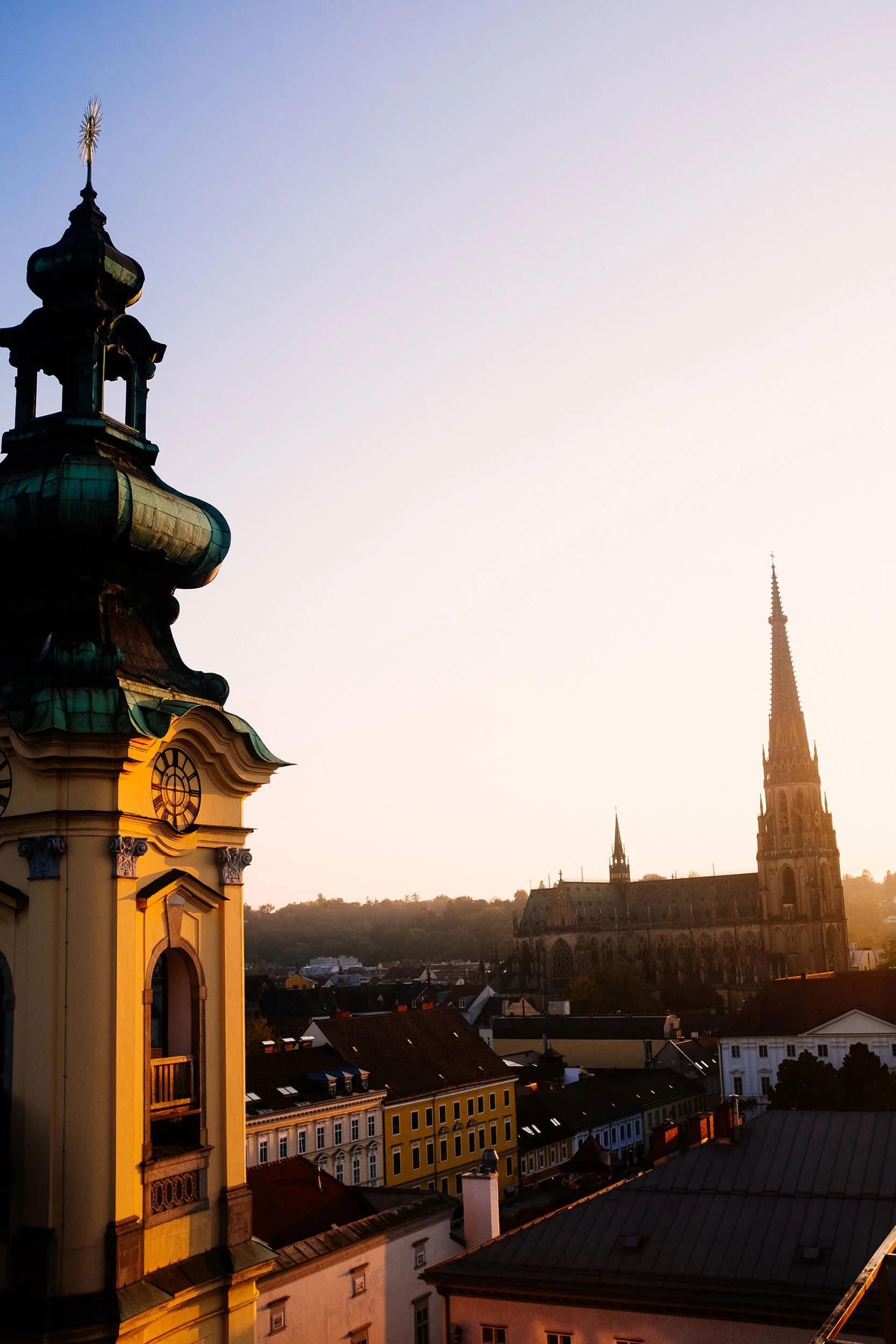 Visit of Linz from its roof at the Höhenrausch