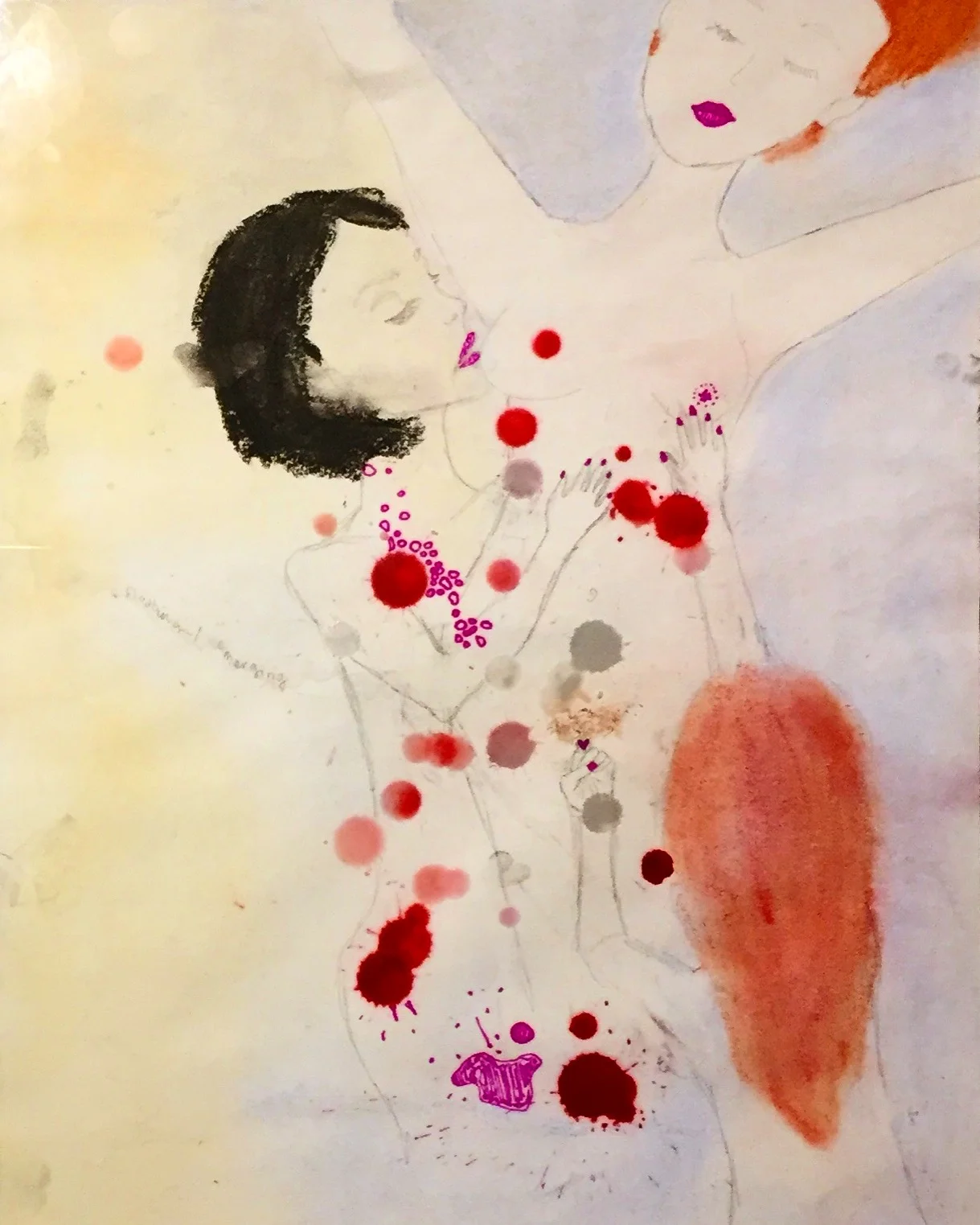 The FantasyCandle wax, ink, pastel, and pencil on paper - 10”x13”2018
