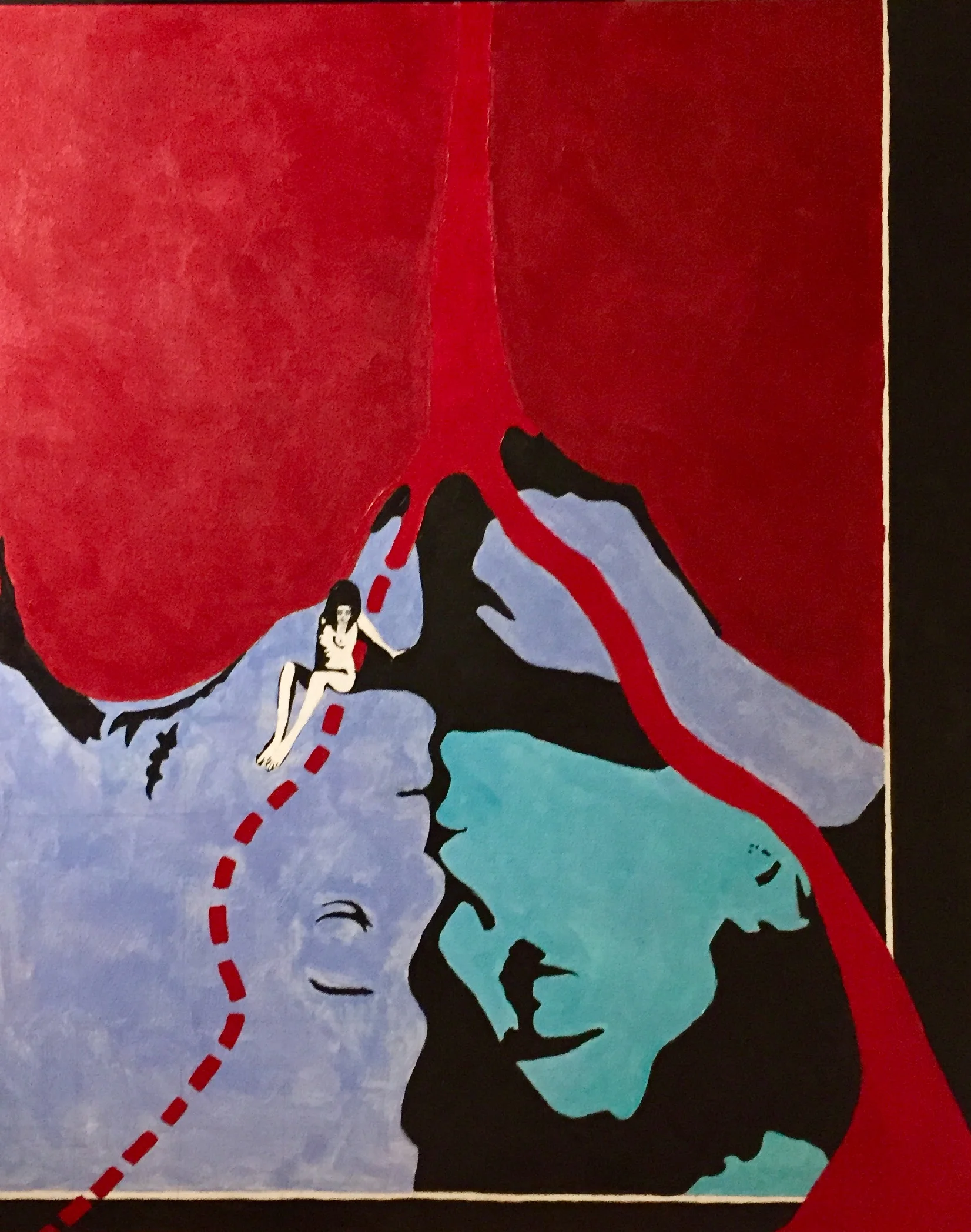 Intimate Isolationacrylic and ink on canvas - 30”x36”2019