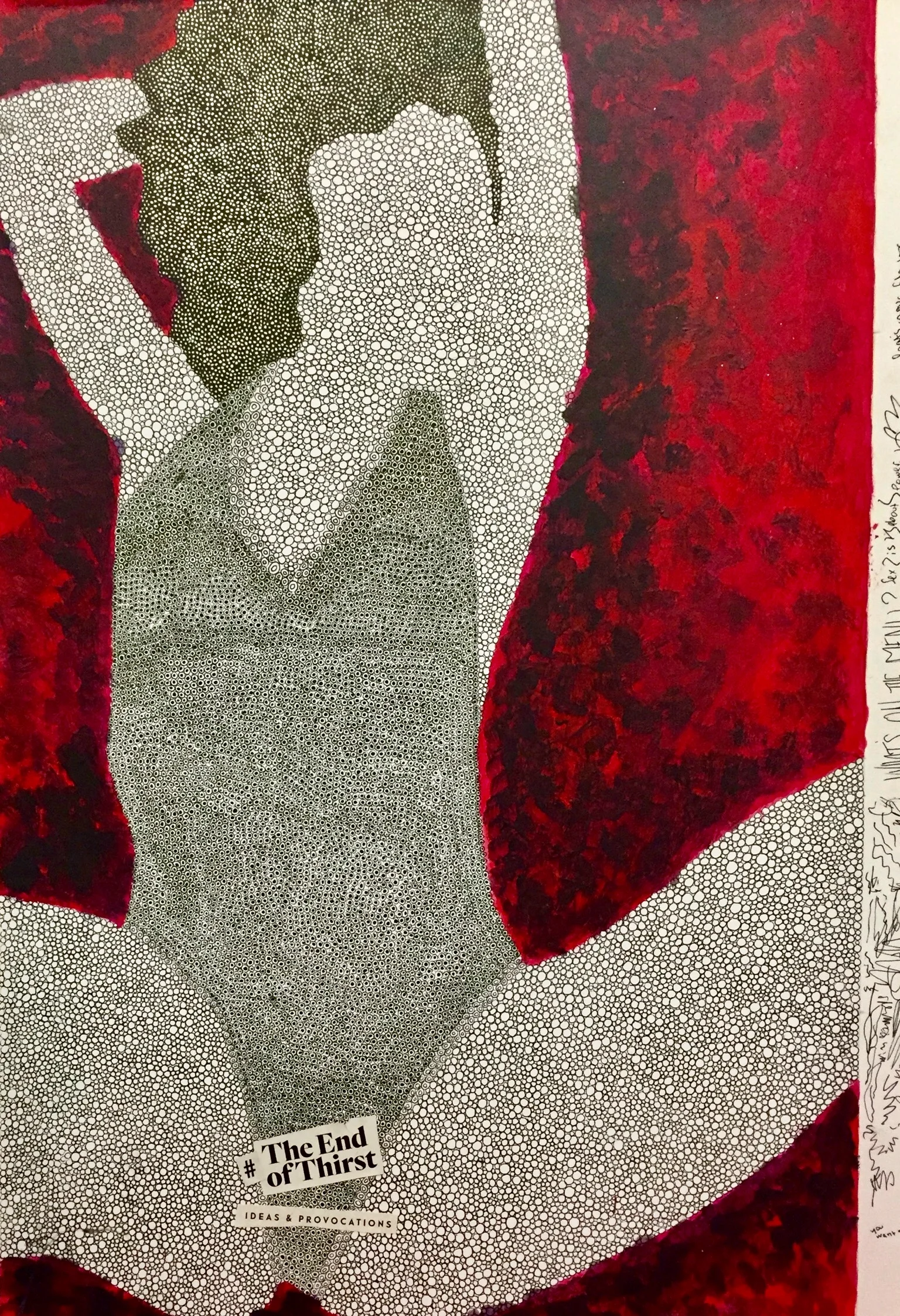 Jouerballpoint pen and acrylic on canvas board - 20”x24”2017