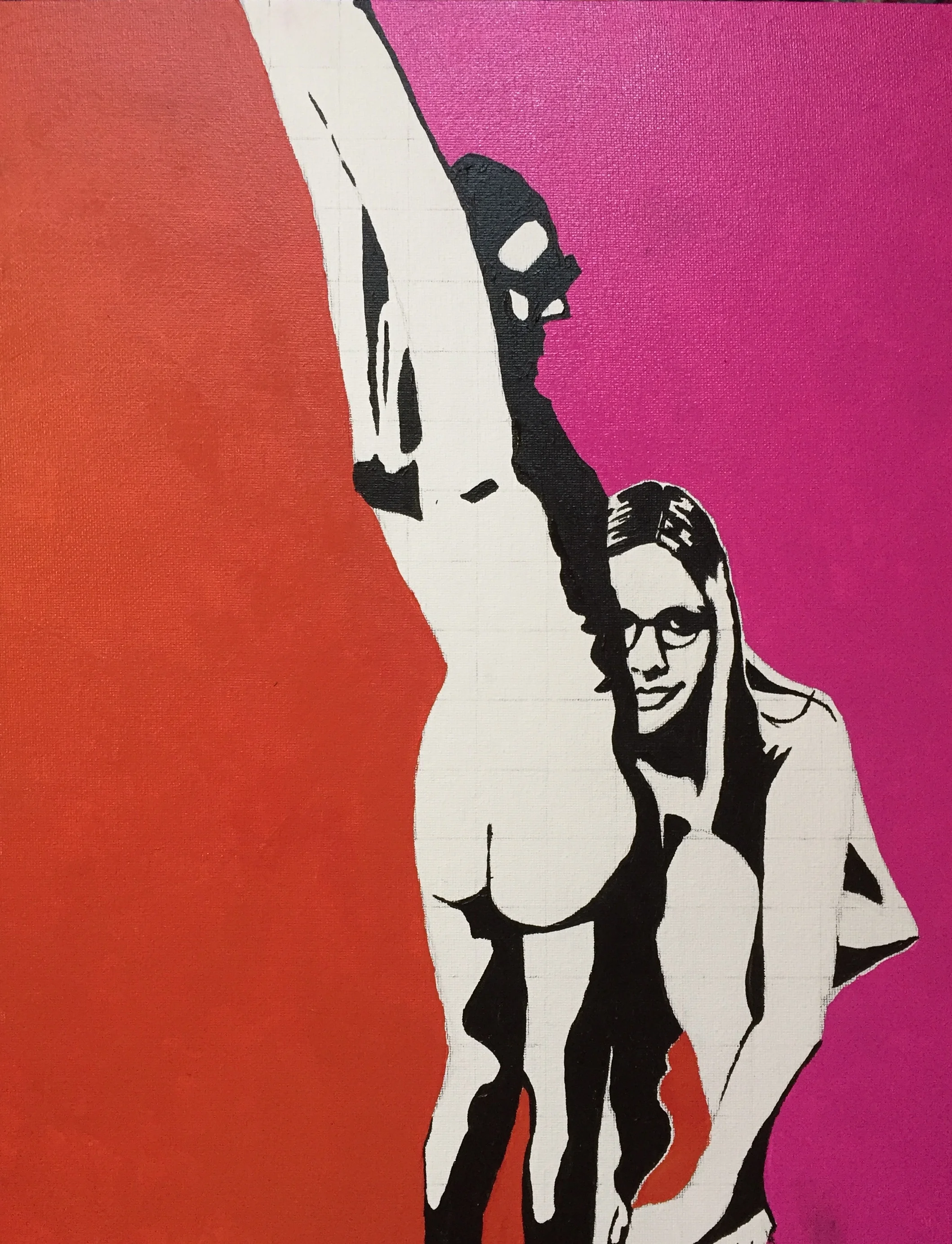 Sarah’s Angels Playingacrylic on canvas board - 14”x18”2018