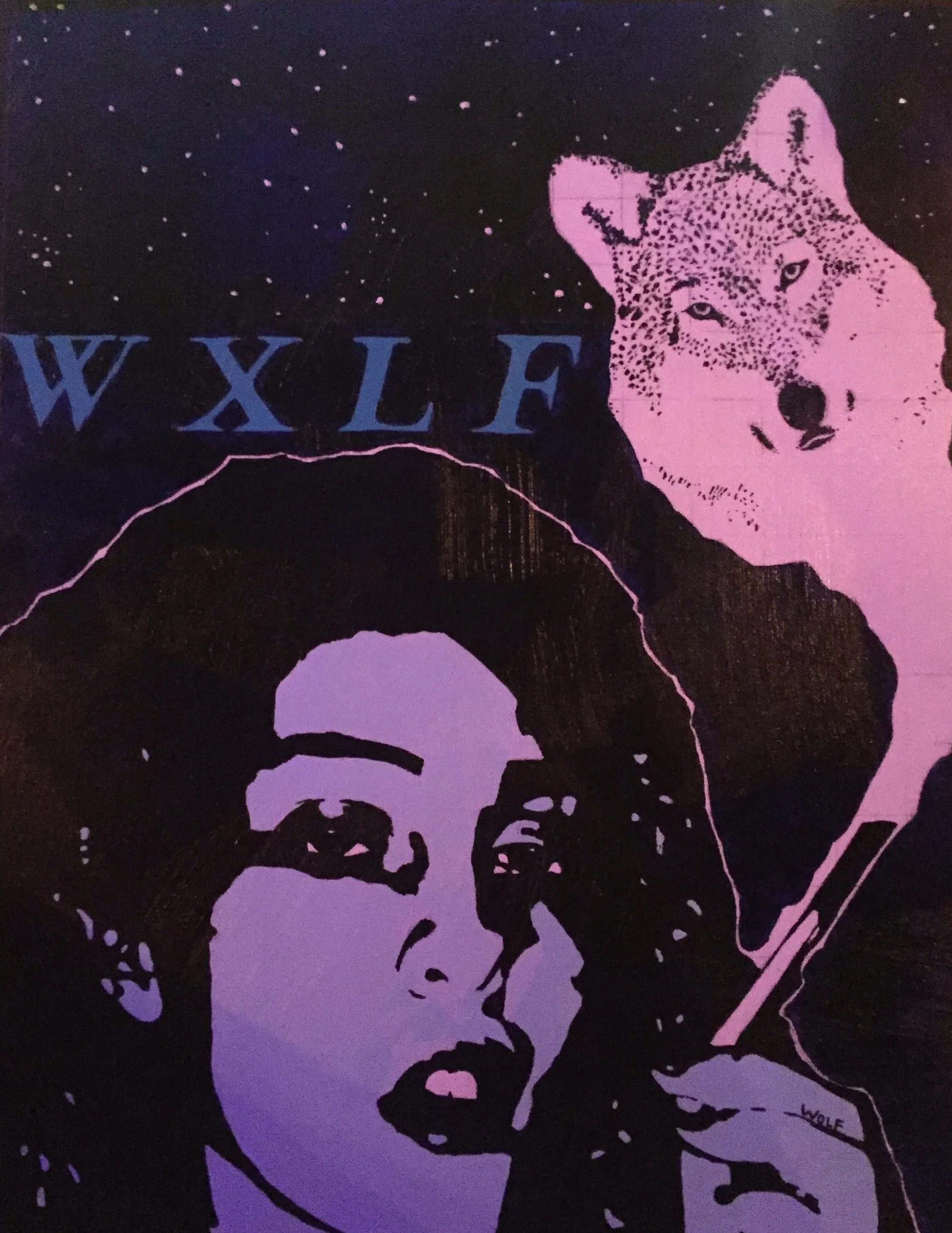 Wxlfacrylic on canvas board - 18”x24”2018