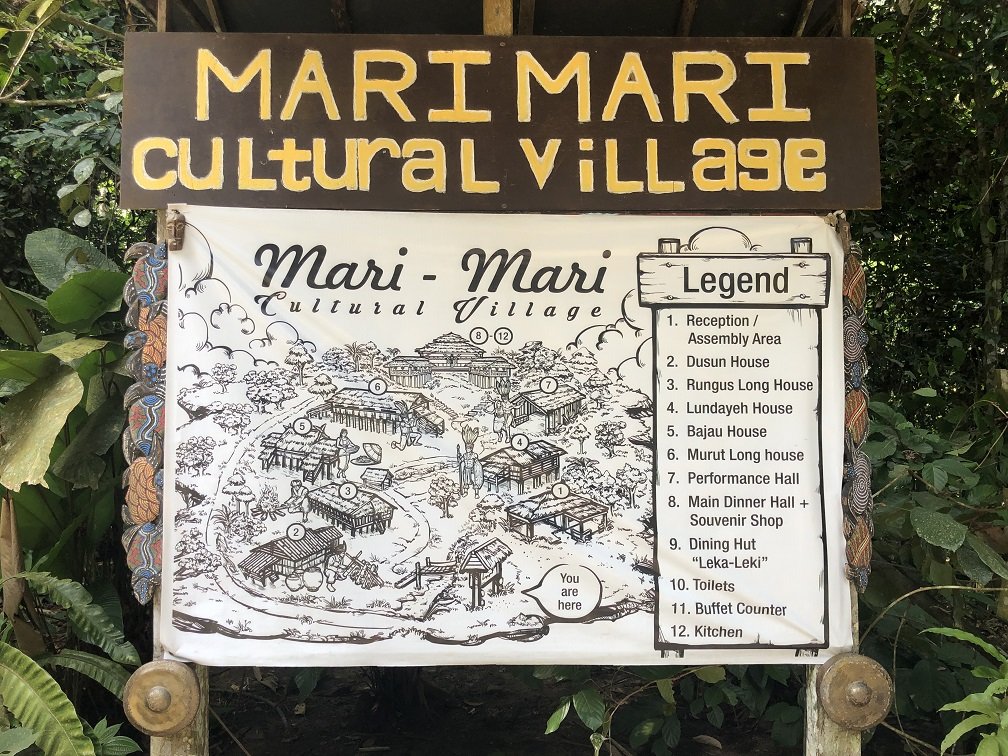 Site Map of Mari Mari Cultural Village