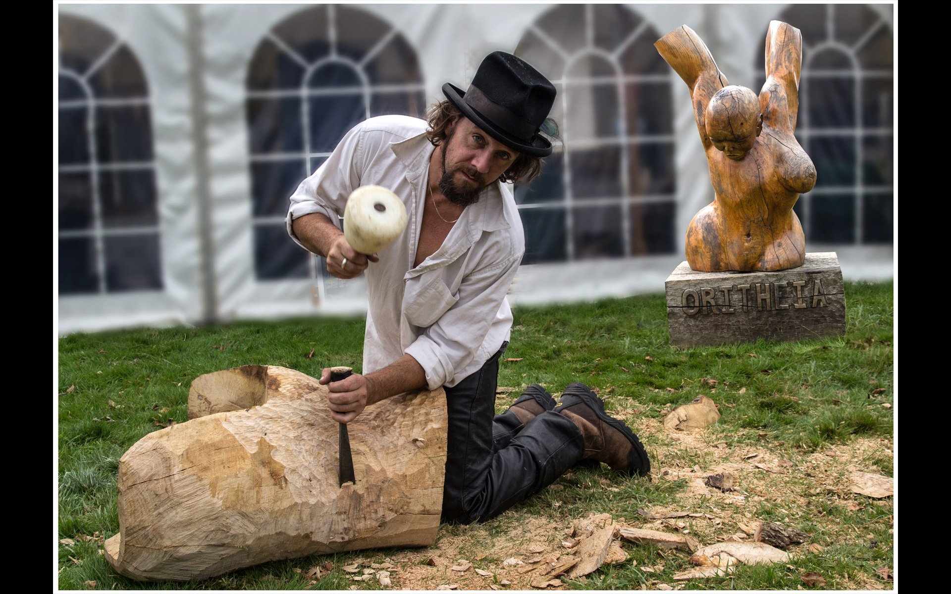 The Wood Carver by Mike Peak