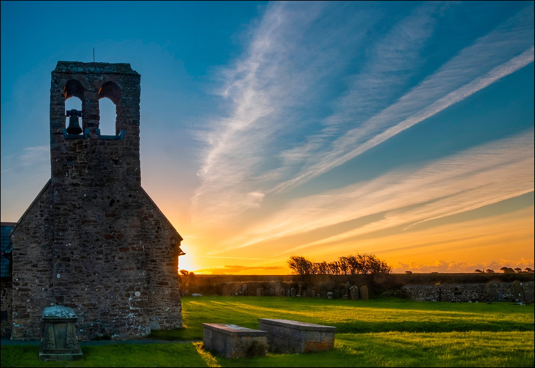 Talbenny Church at Dawn by John Bridgen