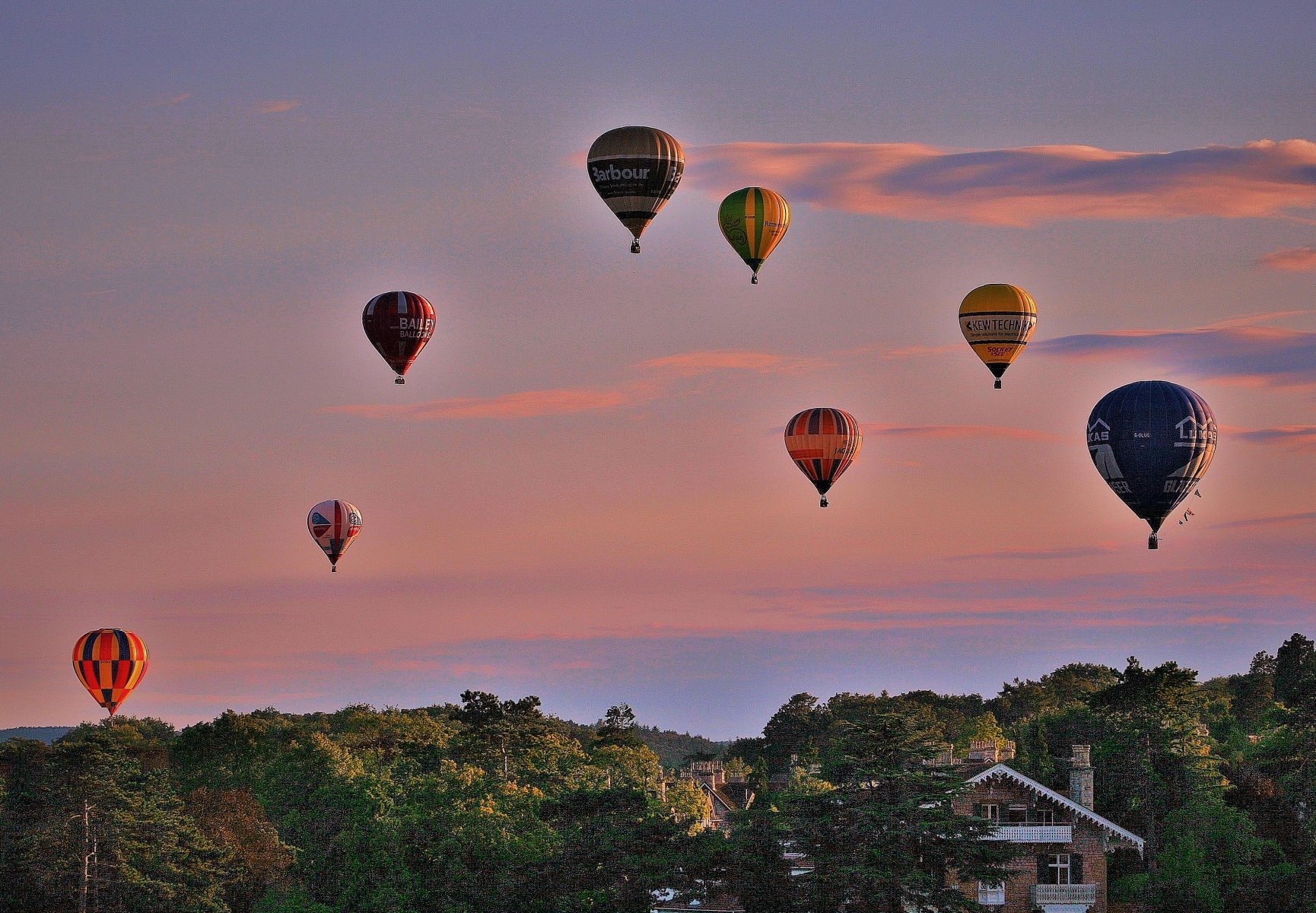 Balloons Rising by Jim Oates