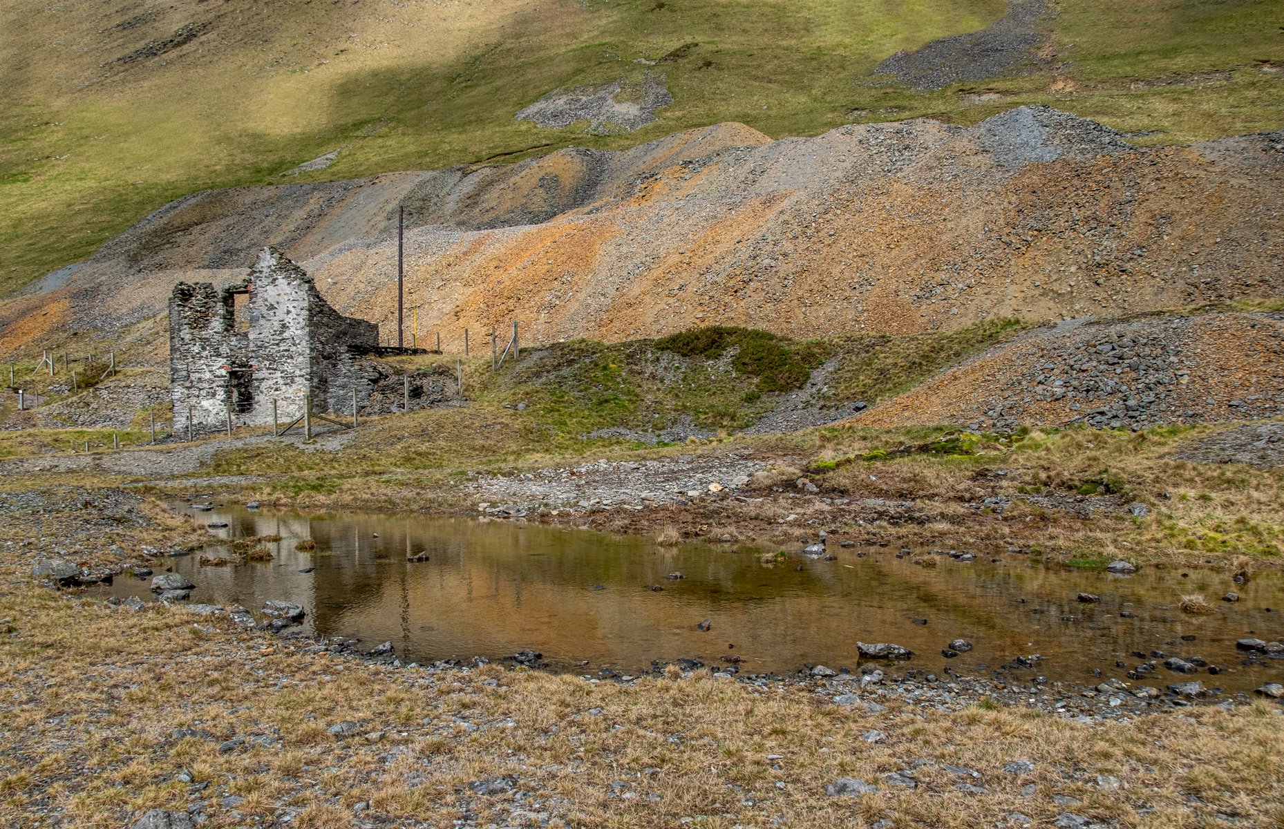 Cwmystwyth Old Tin Mine by Angela Danby