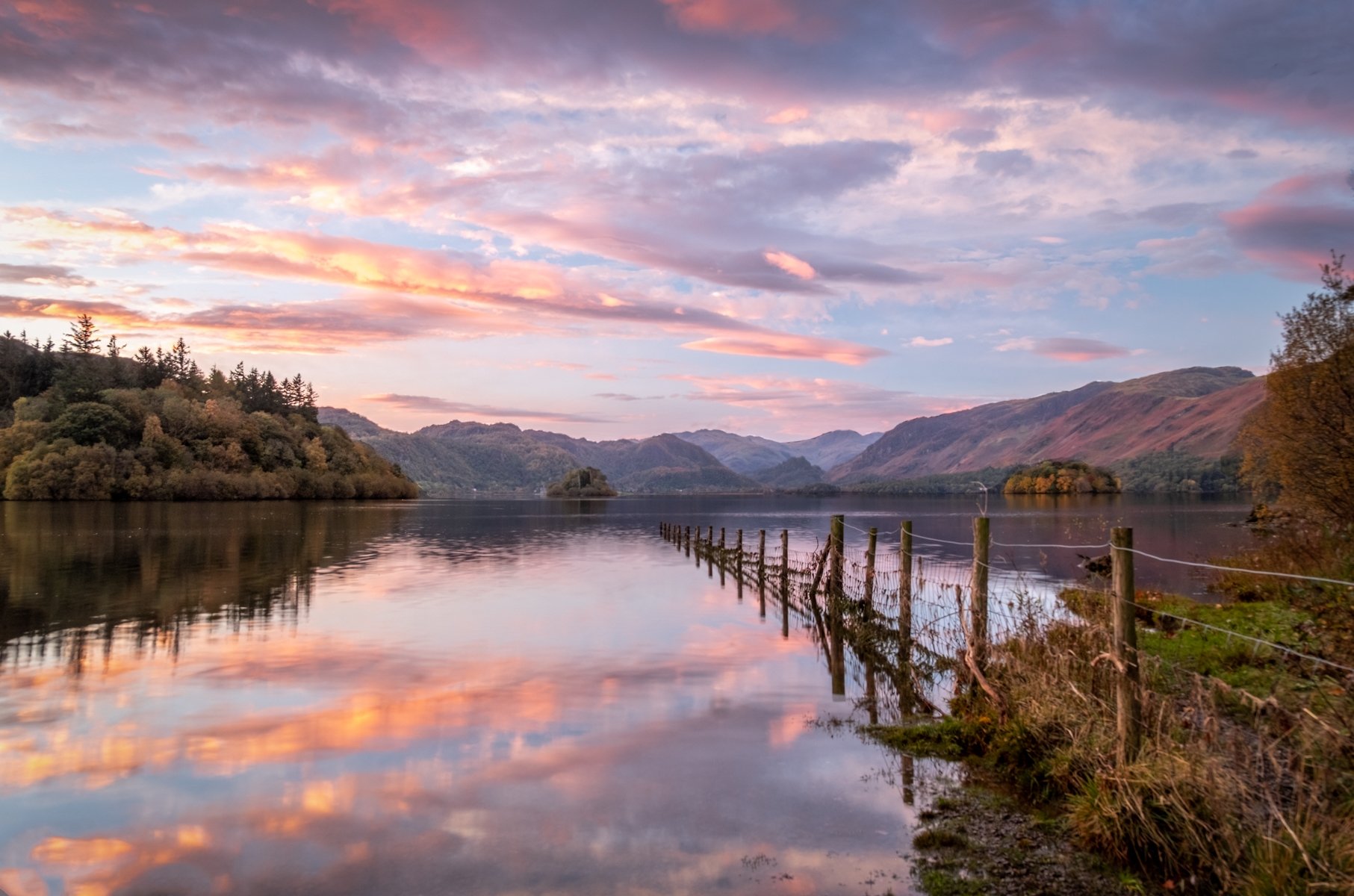 Dawn at Derwent Water by Angela Danby