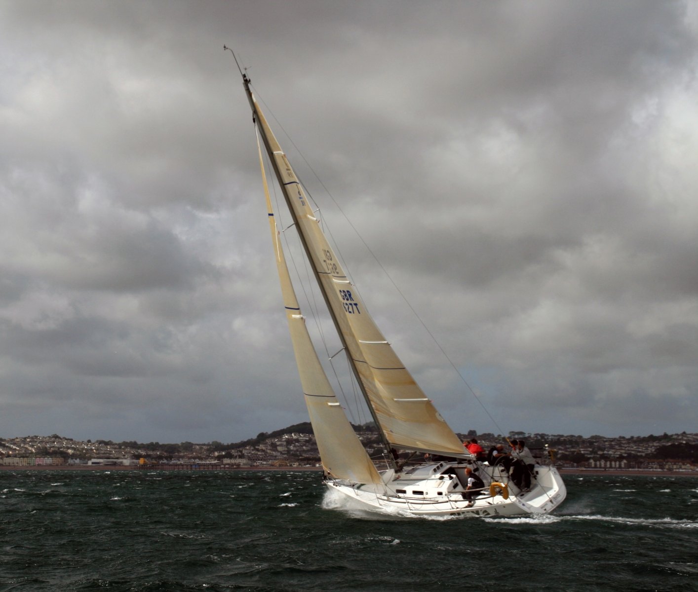 Yacht Racing Torbay by Jim Oates