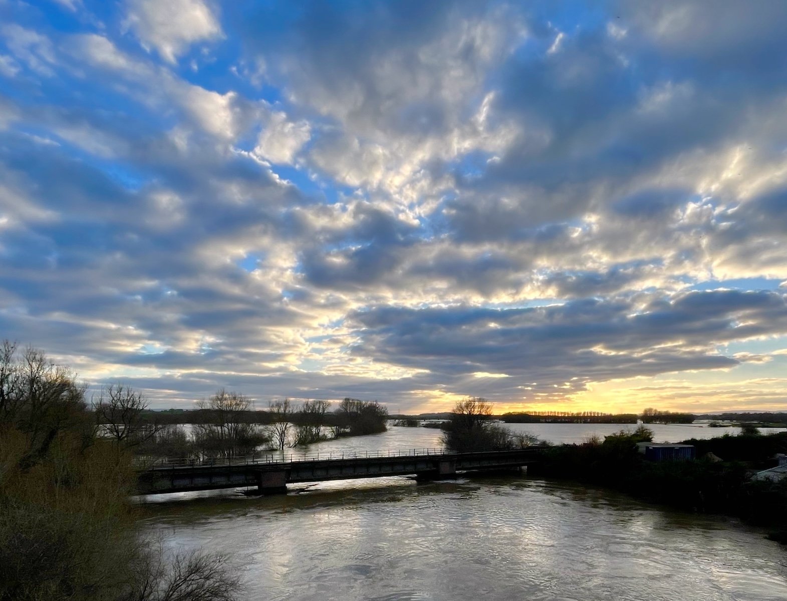 River Severn in Flood by Julia Hurrell