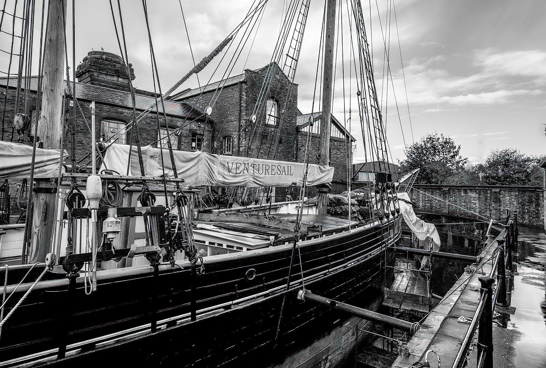 Venture into Dry Dock by Mark Savagar