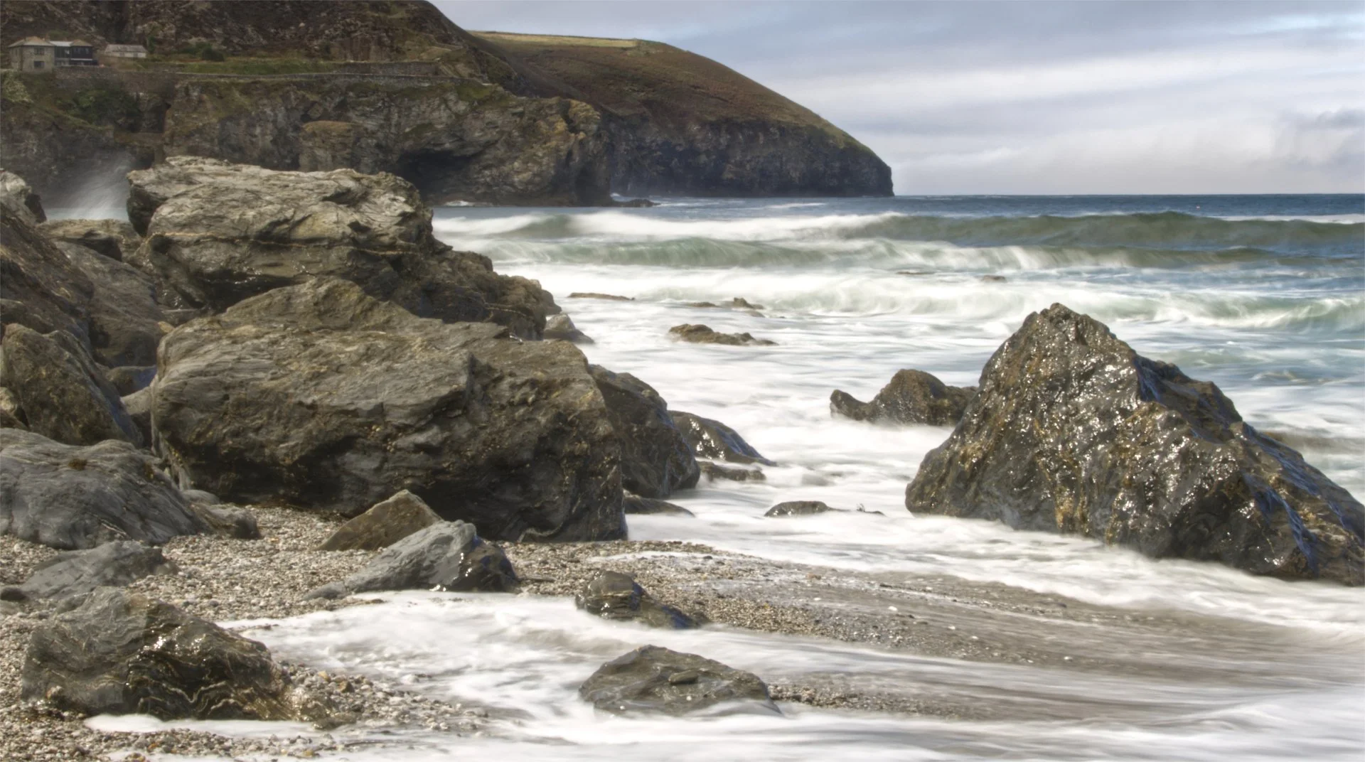 Rocks at Trevellis Head by Colin Pascoe 15 points