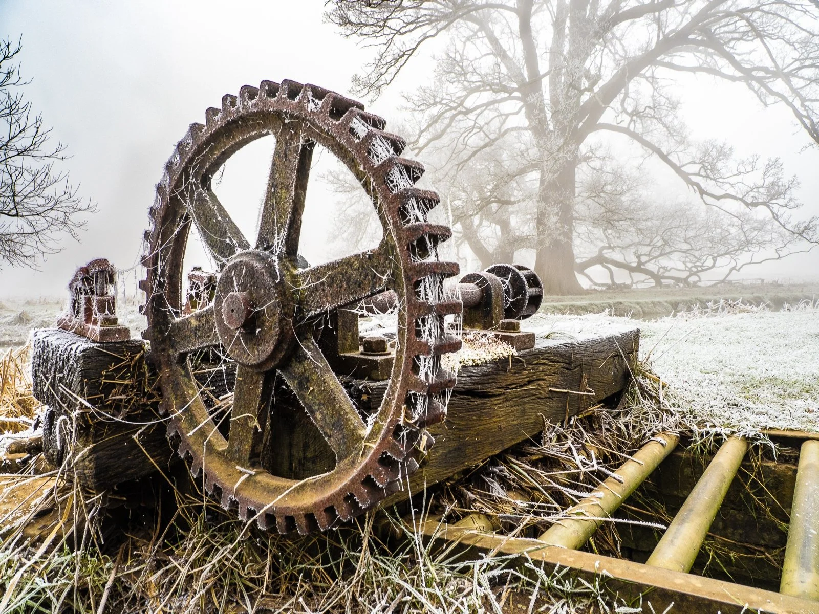 Winter Sluice Gate by Bob Harding