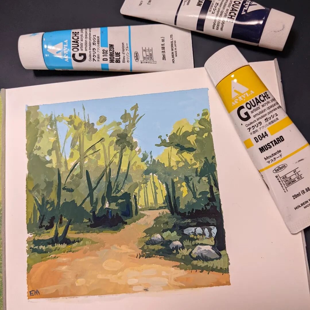 #arteverydayinmay #makeart2022
4x4&quot; gouache on watercolor paper 🖼️

 #paintsketch #gouachepainting #gouache #dailyart #dailypainting #landscapesketch #landscapeart