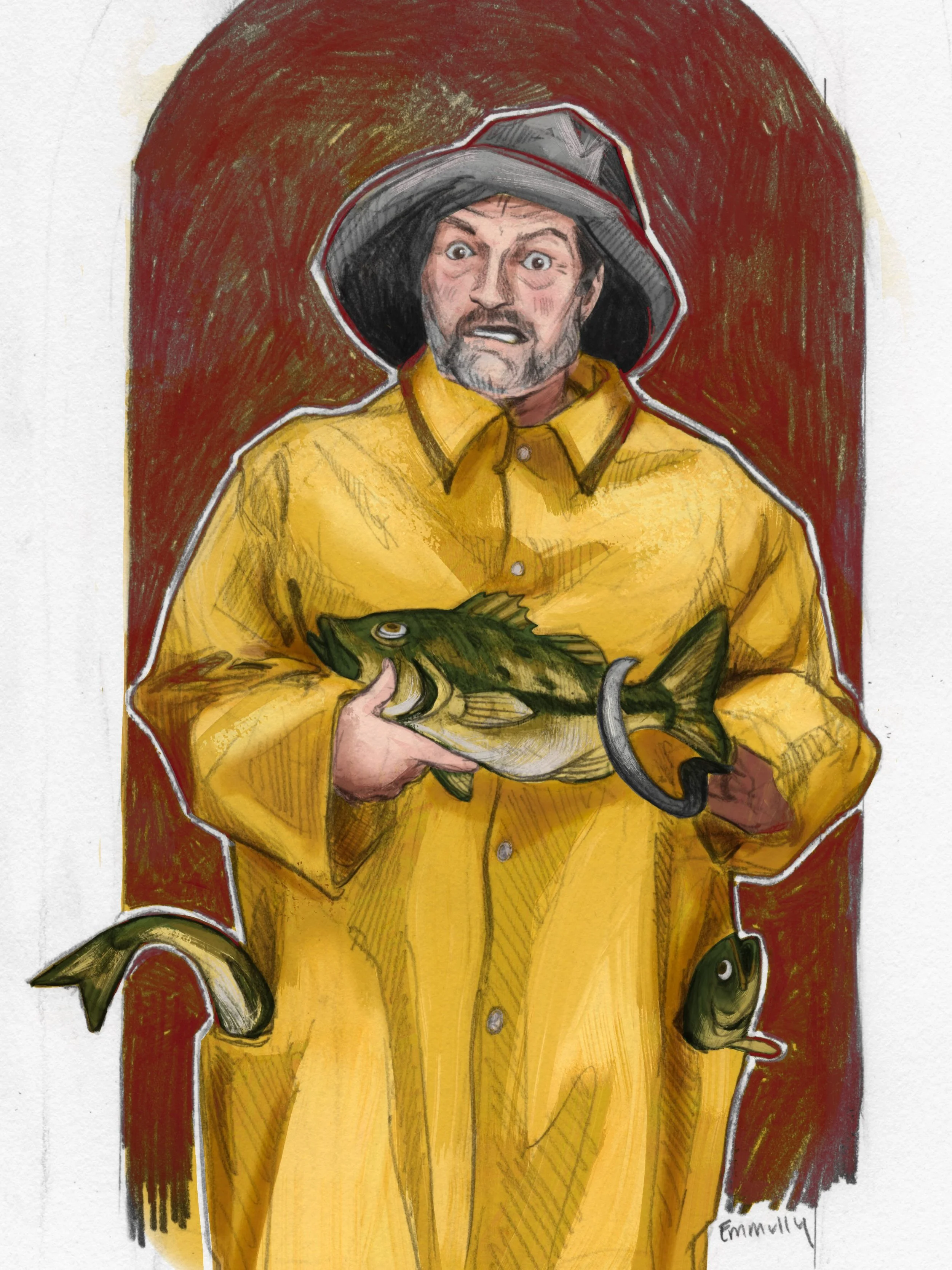 The fisherman&rsquo;s extra catch

#dropout #dropouttv #procreate #sketchbook #illustration
