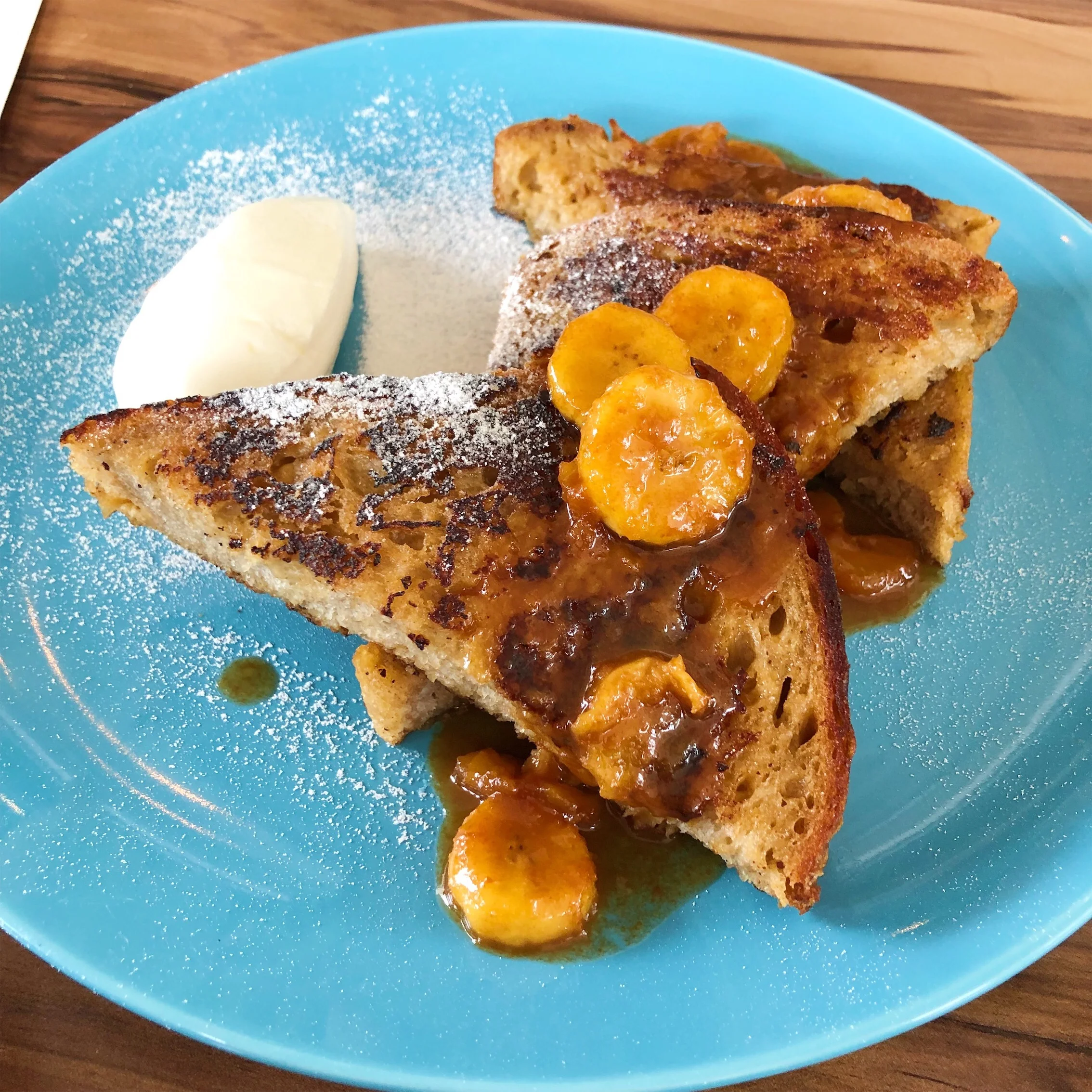Caribbean Brunch French Toast at Emmer & Rye