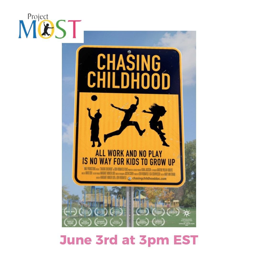 @chasingchildhoodmovie is an incredible movie which is trying to reverse culture around overparenting and overstressing kids. I have always been a #freerangeparent. My daughter flew as an unaccompanied minor to Germany at age 8. 

Both of my daughter