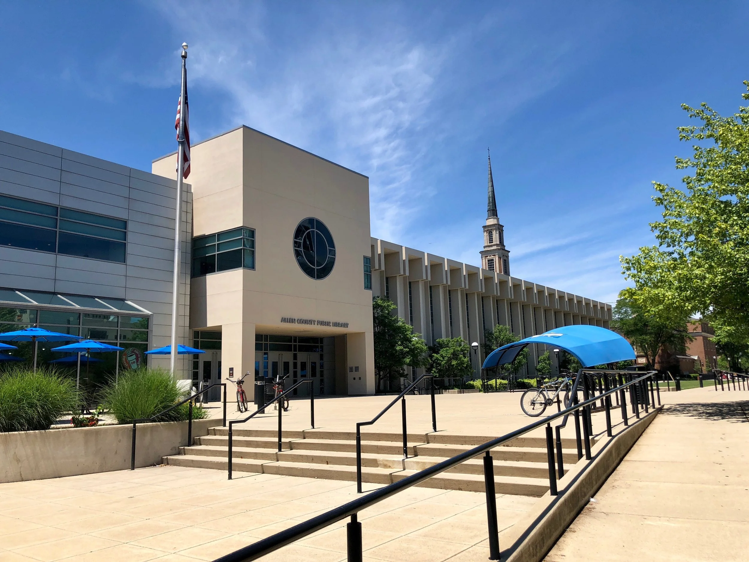 Fort Wayne’s downtown is also host to the Allen County Public Library, one of the nation’s best resources for genealogy materials.
