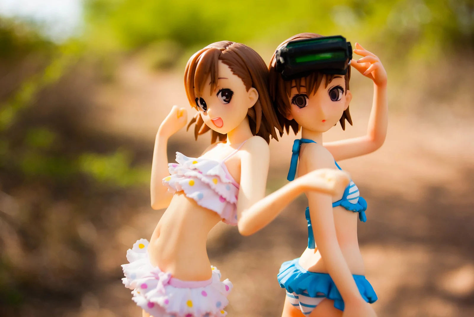To Aru Kagaku no Railgun - Misaka Mikoto & Misaka Imouto - Beach Queens