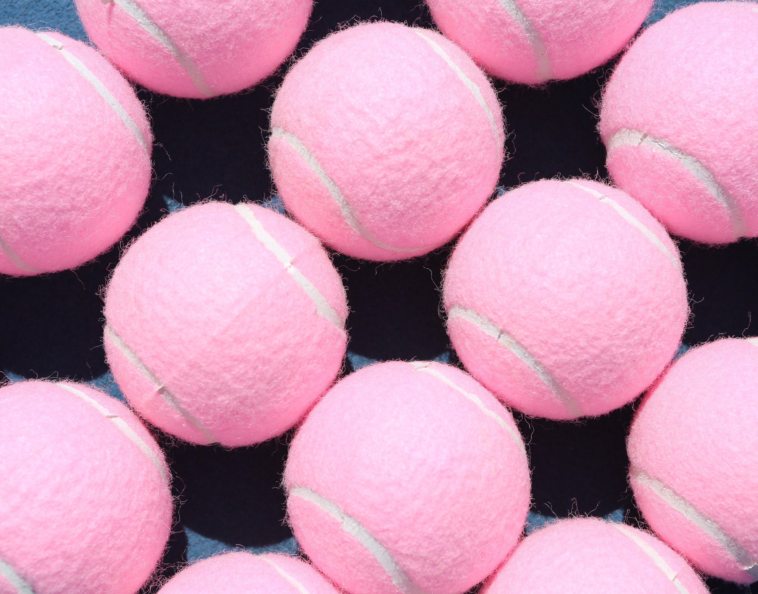 Pink Balls In A Grid