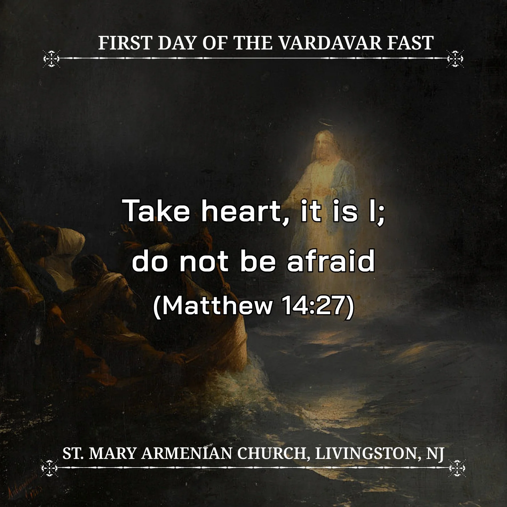 July 6, 2026 - First day of the Vardavar Fast
