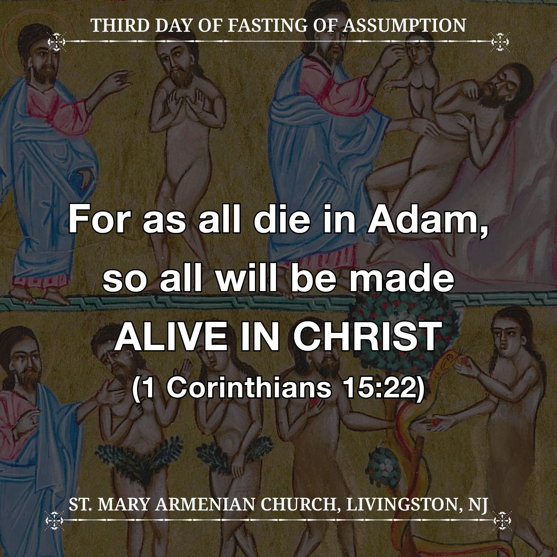August 12, 2026 - Third Day of Fasting of Assumption