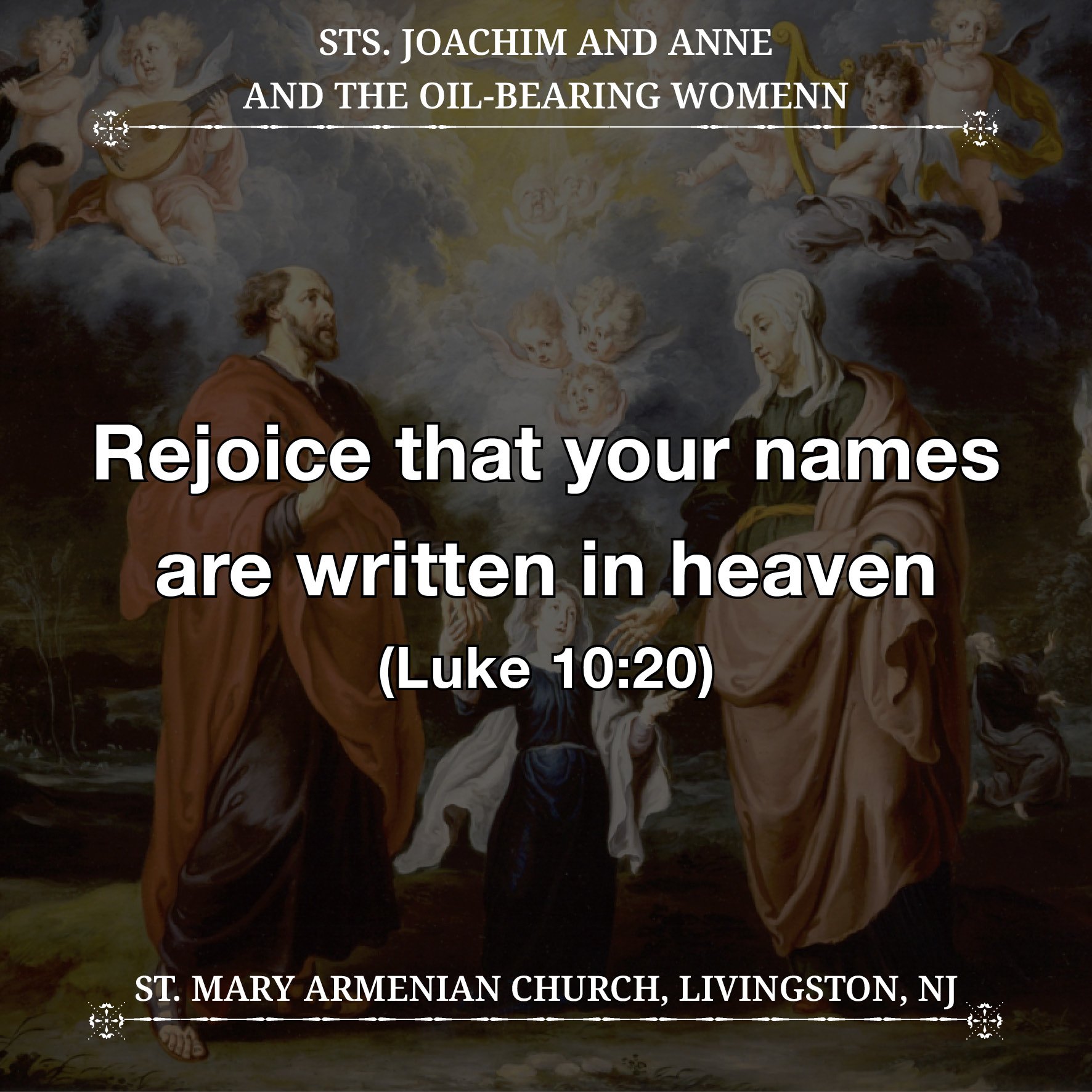 August 25, 2026 - St. Joachim and Anne