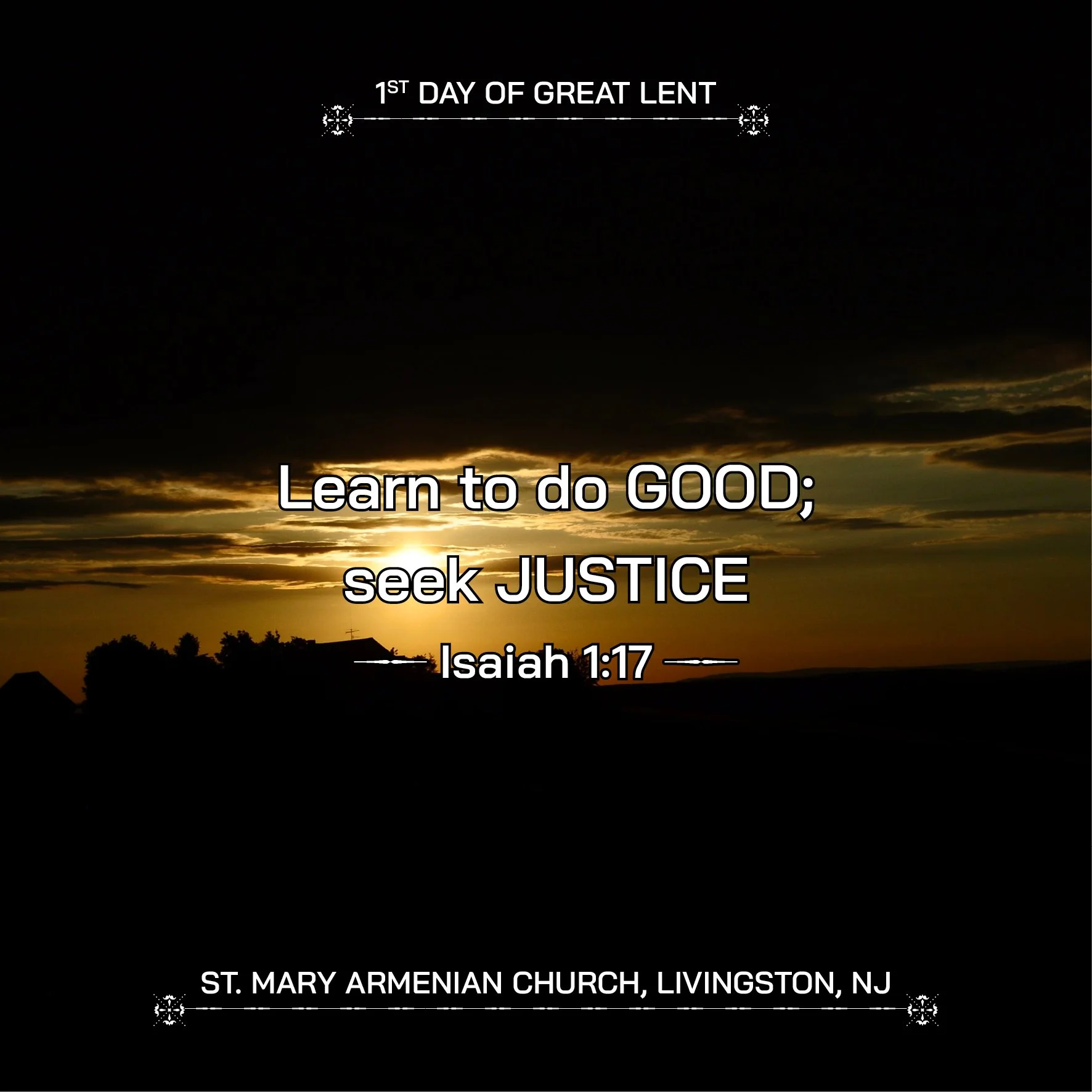 February 16, 2026 - 1st Day of Great Lent