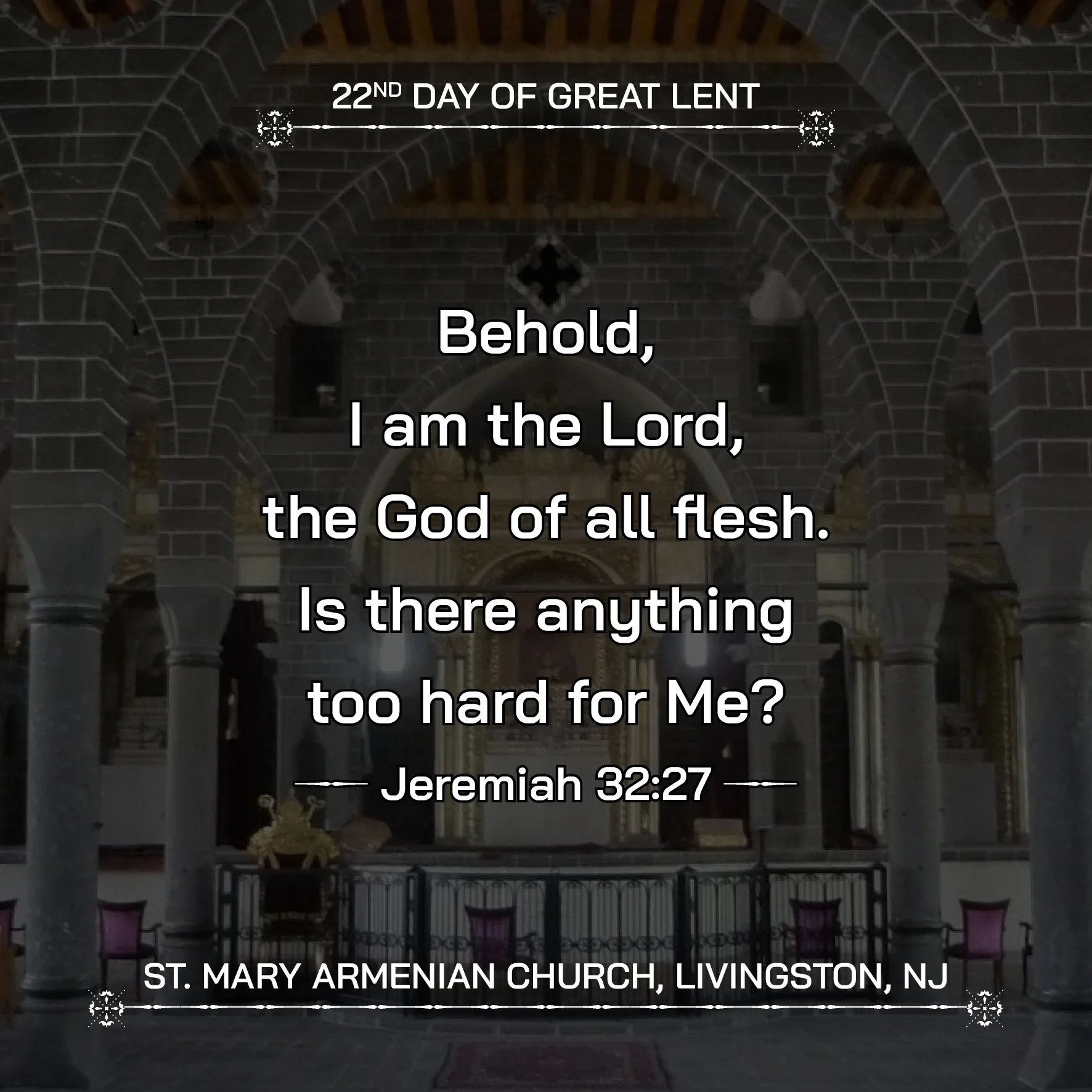 March 9, 2026 - 22nd Day of Great Lent