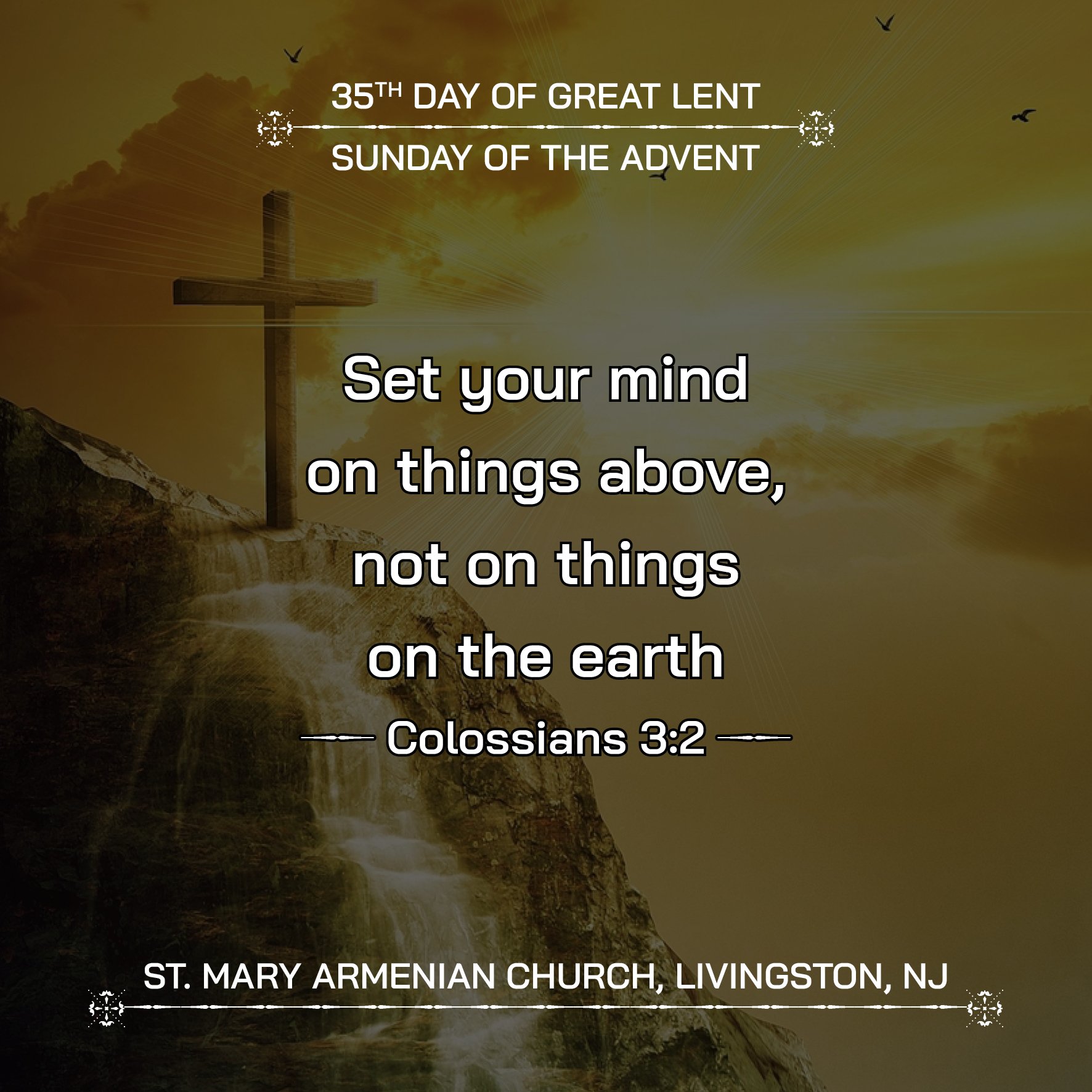 March 22, 2026 - Sunday of the Advent